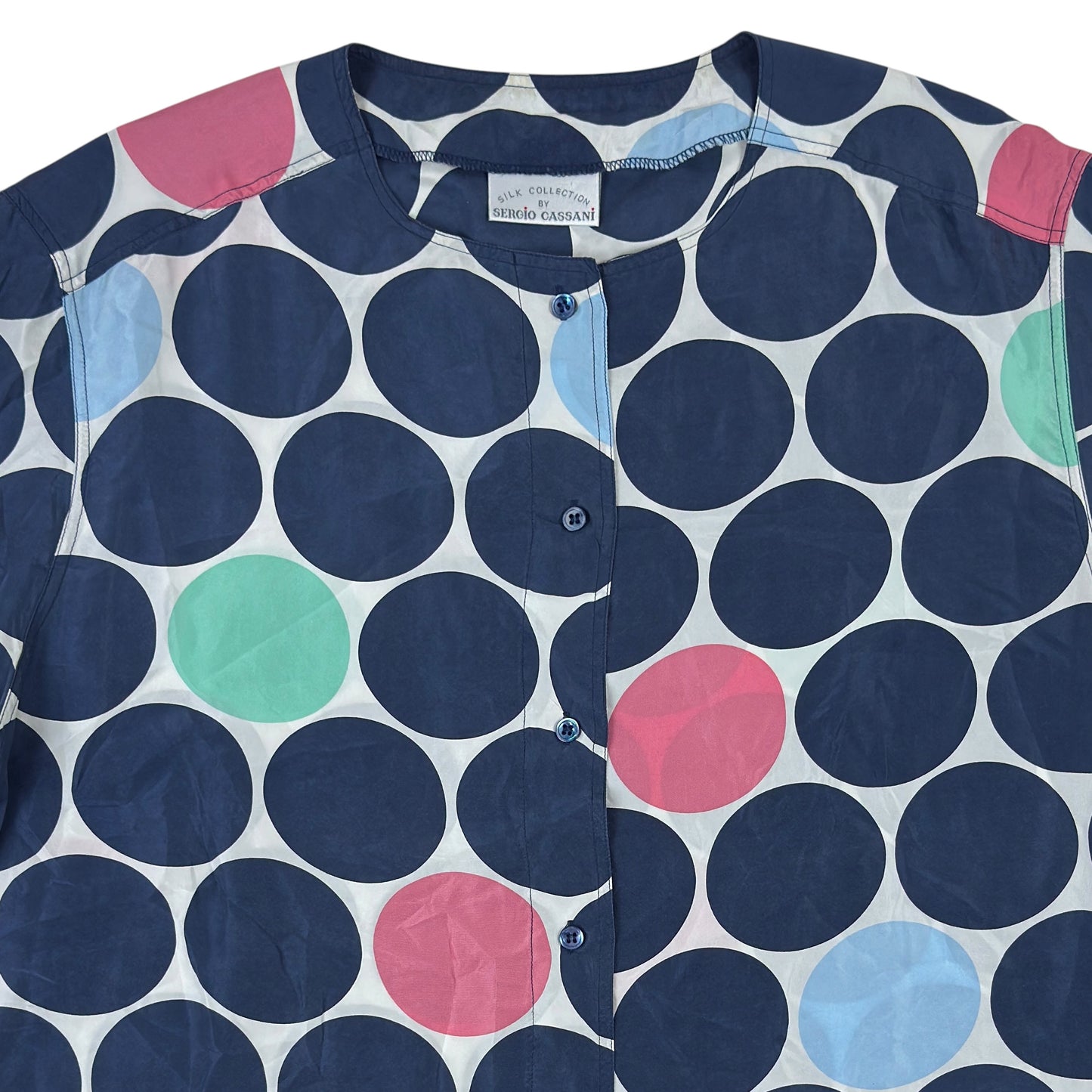 Cămașă Sergio Cassani Vintage 100% Mătase - L/XL