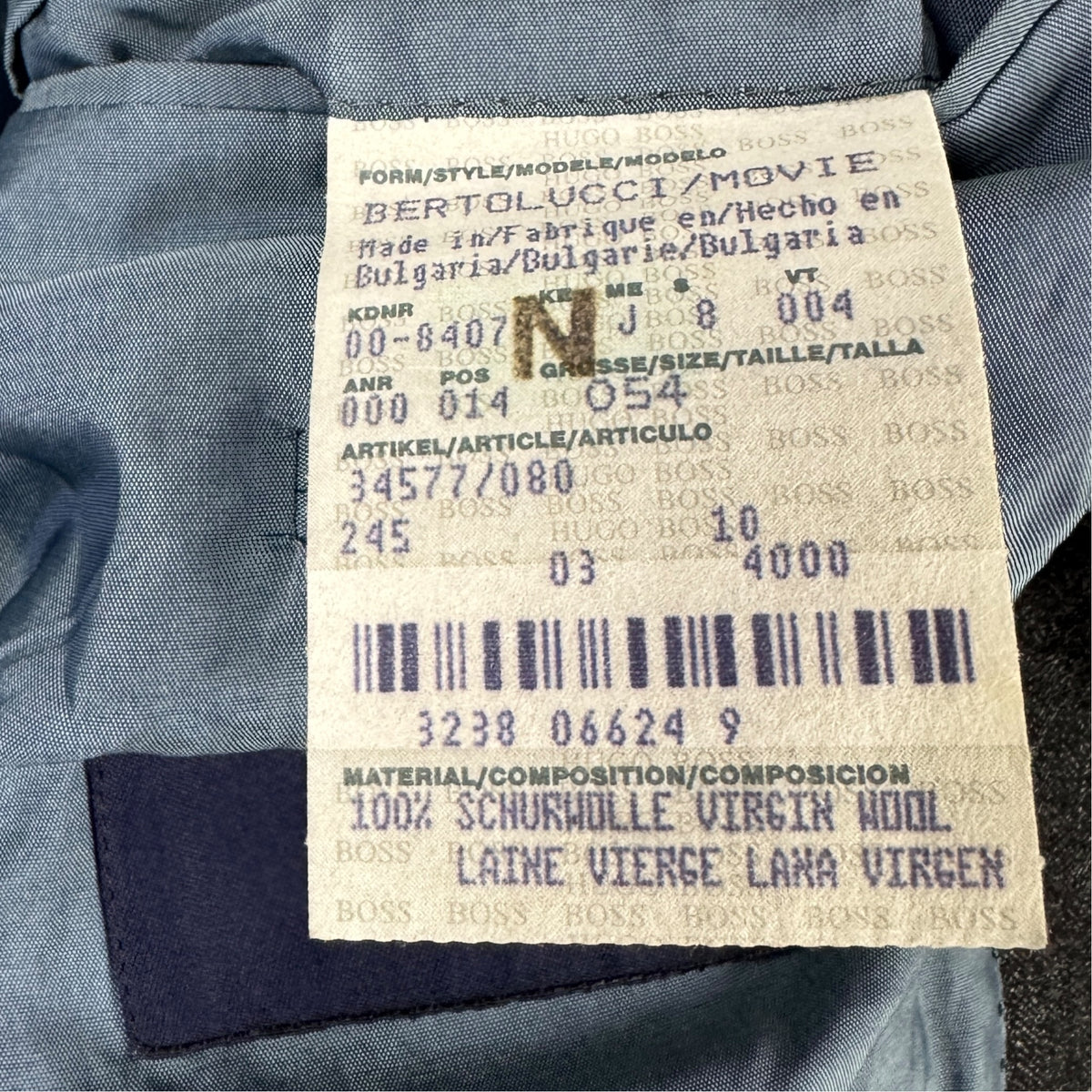 Costum Hugo Boss Vintage 100% Lână - L/XL