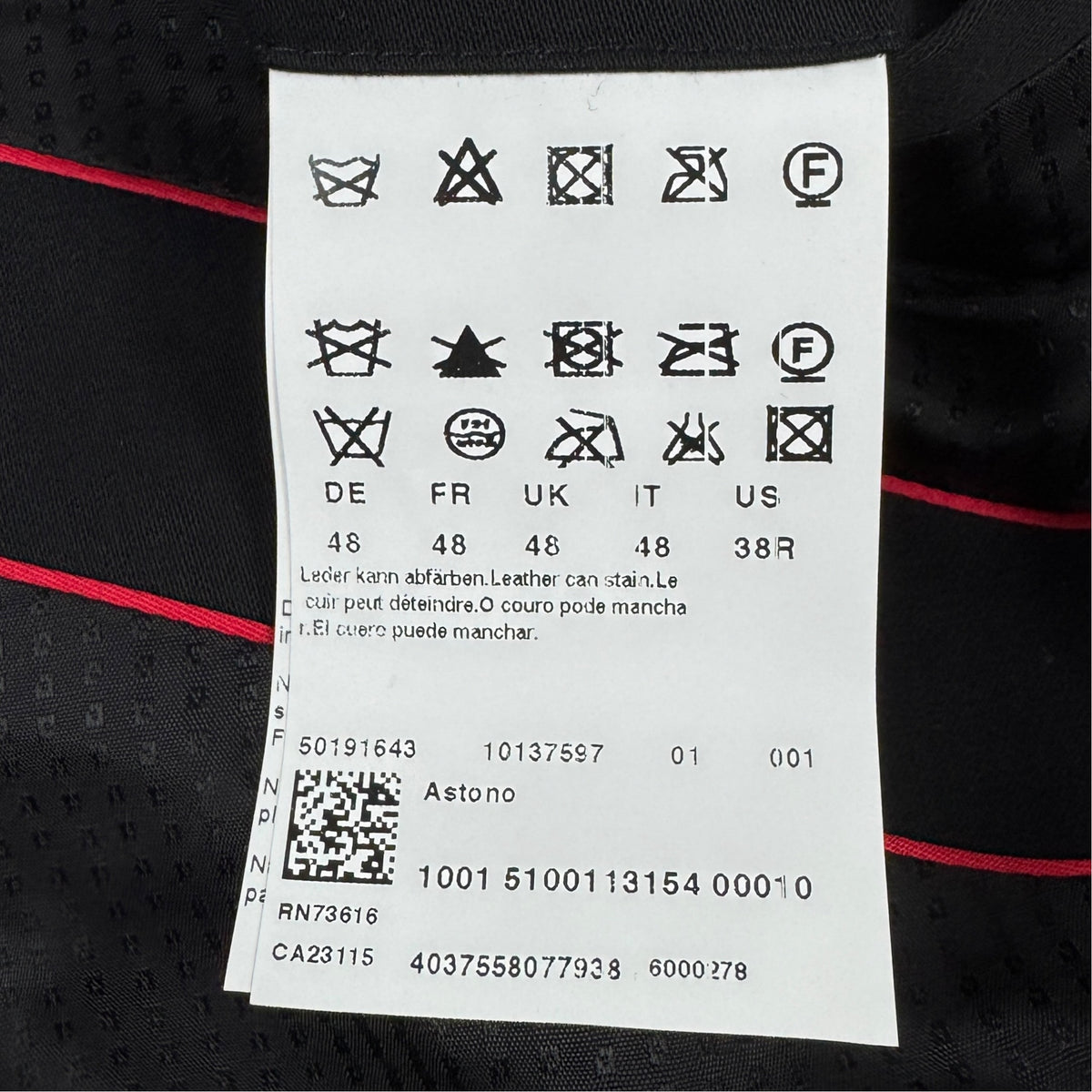 Sacou Hugo Boss Inserții 100% Piele - S/M