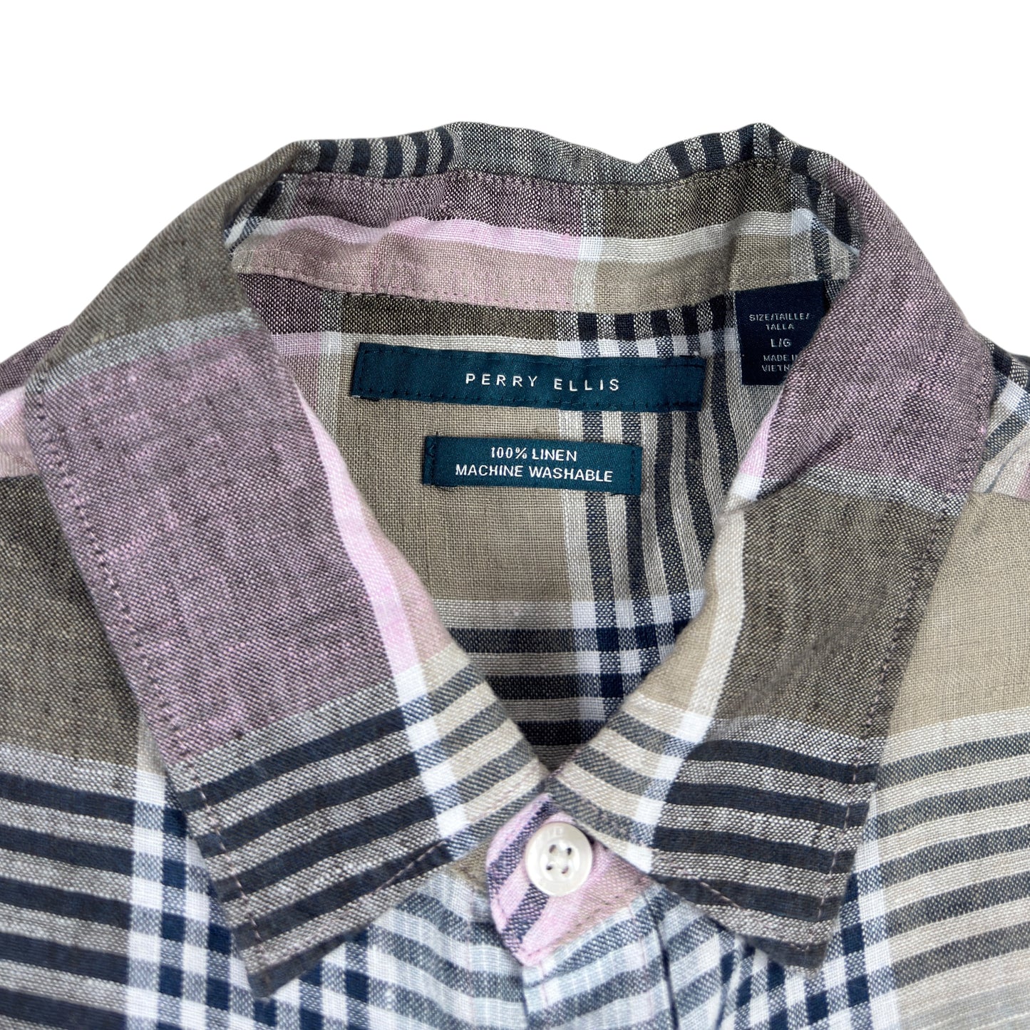 Cămașă Perry Ellis 100% In - M/L