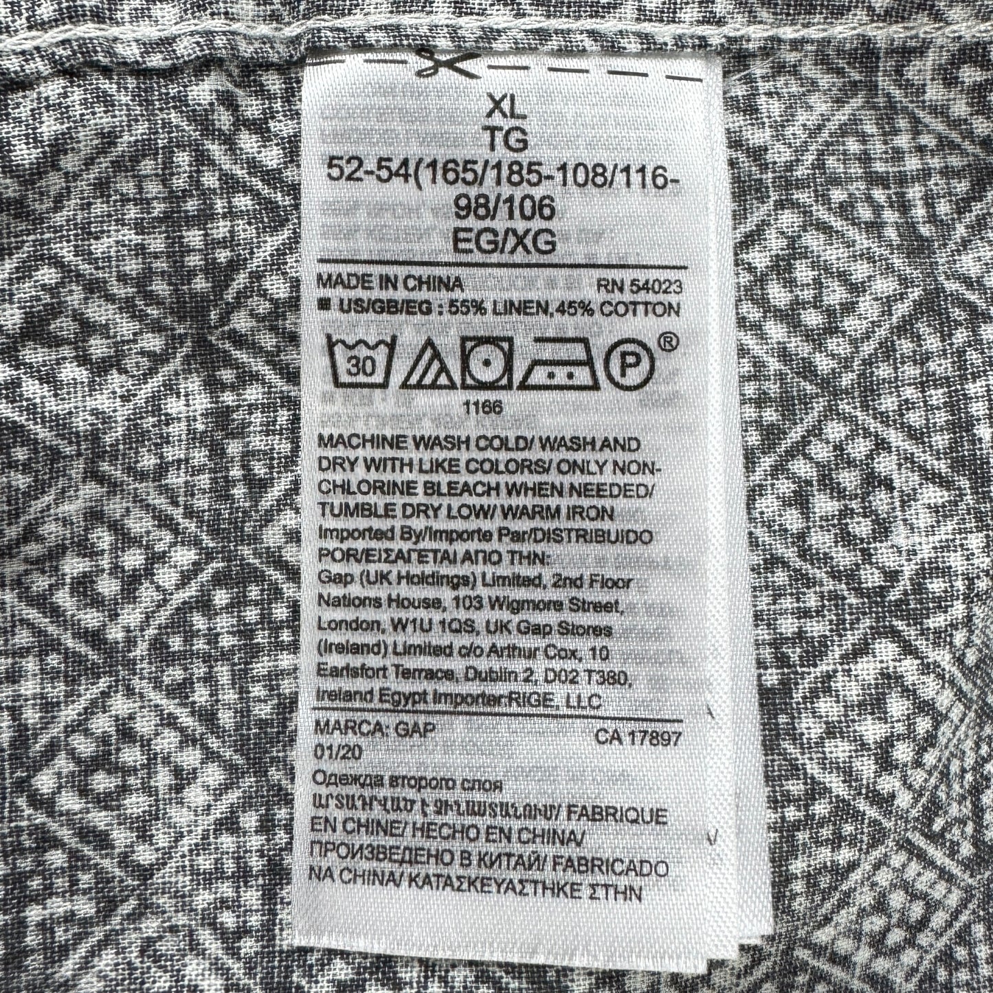 Cămașă GAP 55% In - XL