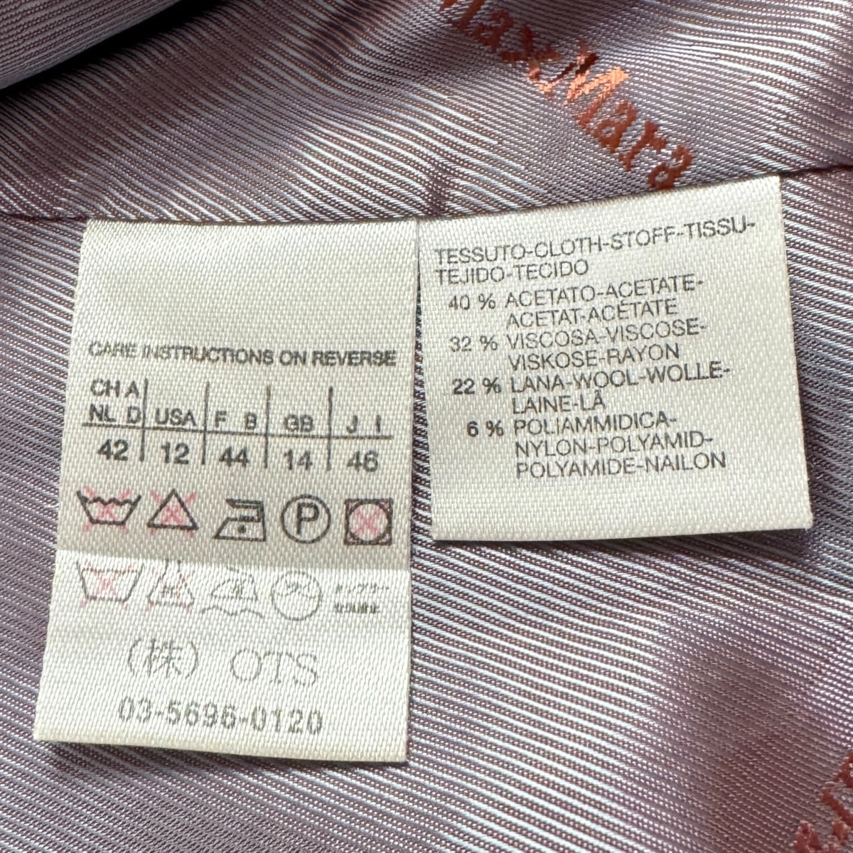 Sacou / Jachetă Max Mara Femei 22% Lână - M/L