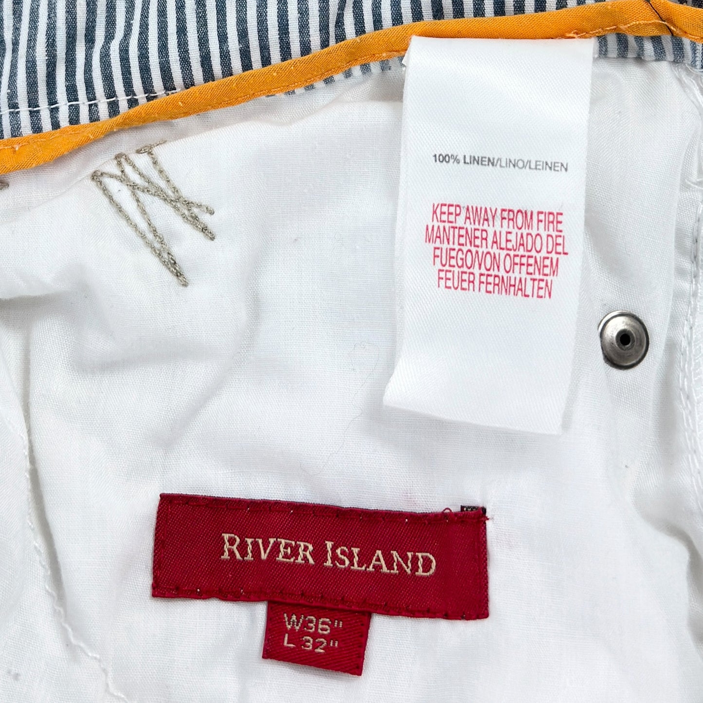 Pantaloni River Island 100% In - W36/L32