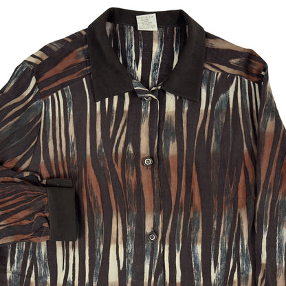 Cămașă Vintage Femei 100% Cupro - XL/XXL