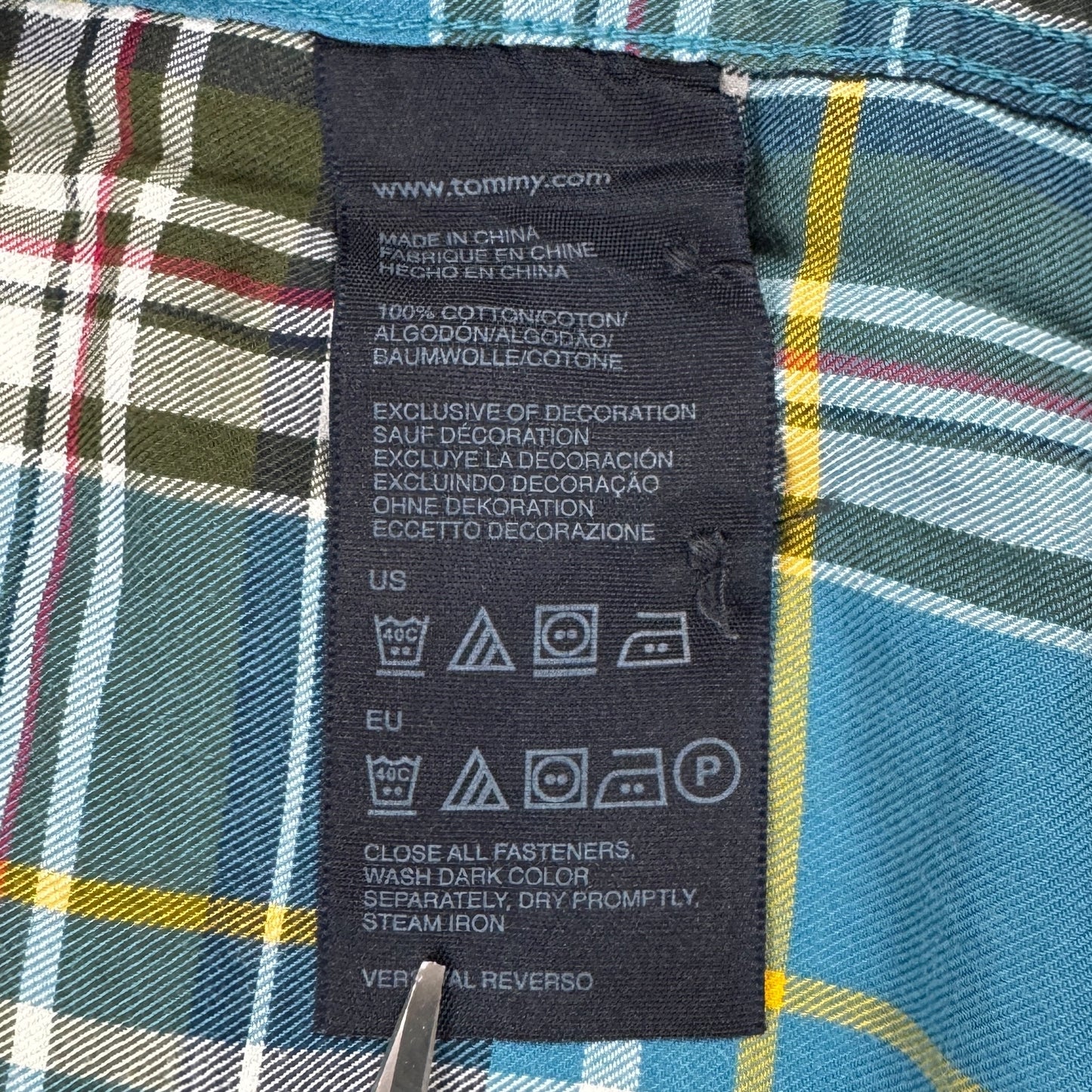 Cămașă Flannel Tommy Hilfiger Vintage - M/L