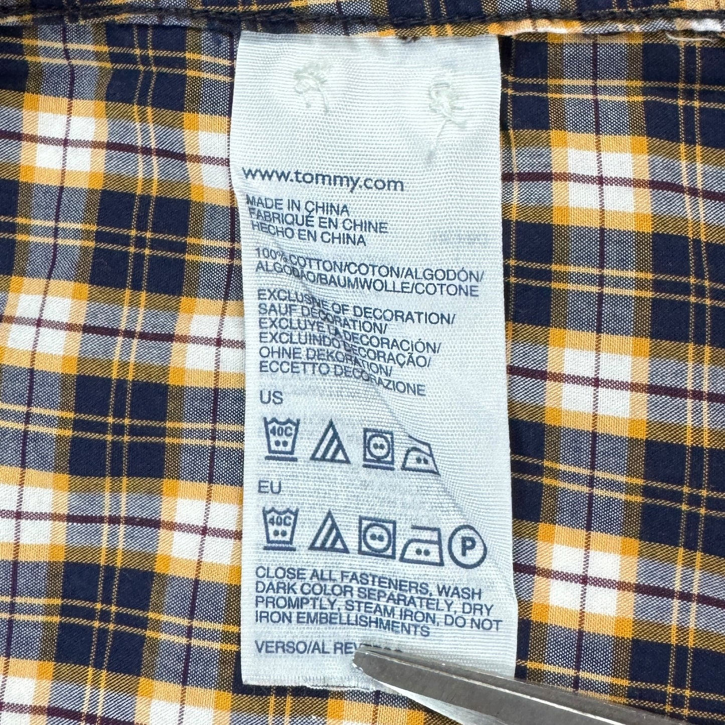 Cămașă Flannel Tommy Hilfiger Vintage - M/L