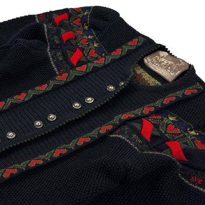 Cardigan Manfred Wesenjak Vintage Femei 100% Lână - M/L