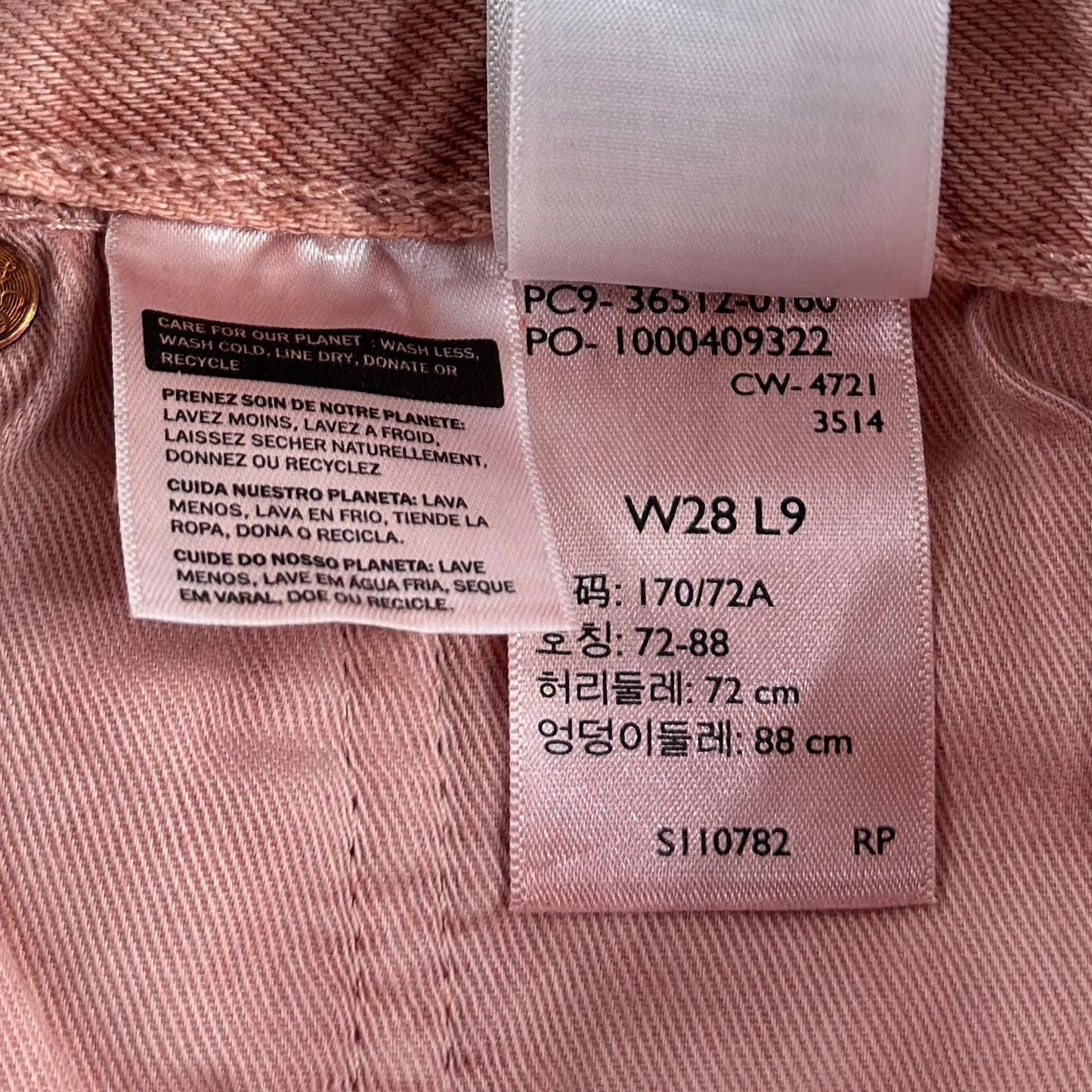 Blugi Scurți Levi's 501 Femei - W28