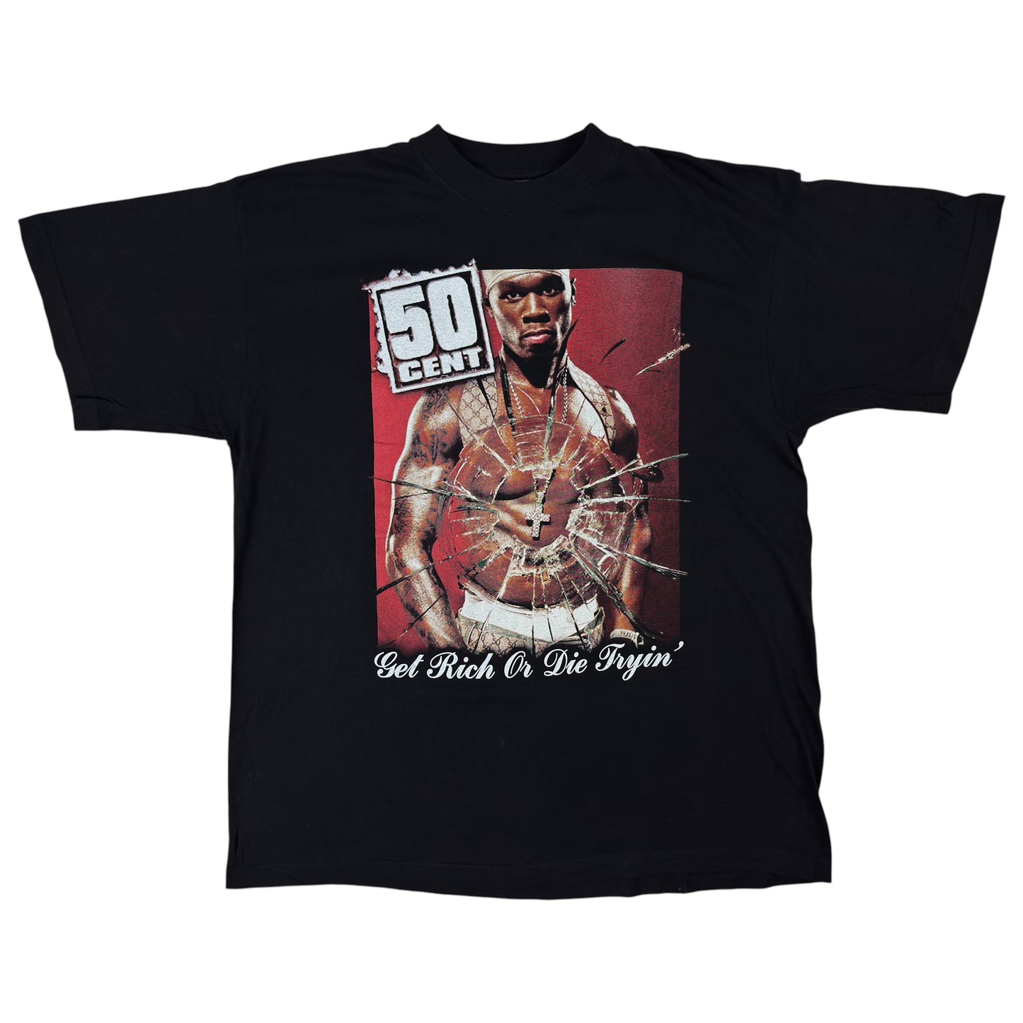 Tricou Euro Bootleg 50 Cent Vintage Din Anul 2005 - L/XL