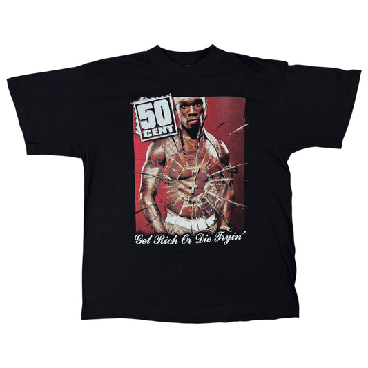 Tricou Euro Bootleg 50 Cent Vintage Din Anul 2005 - L/XL