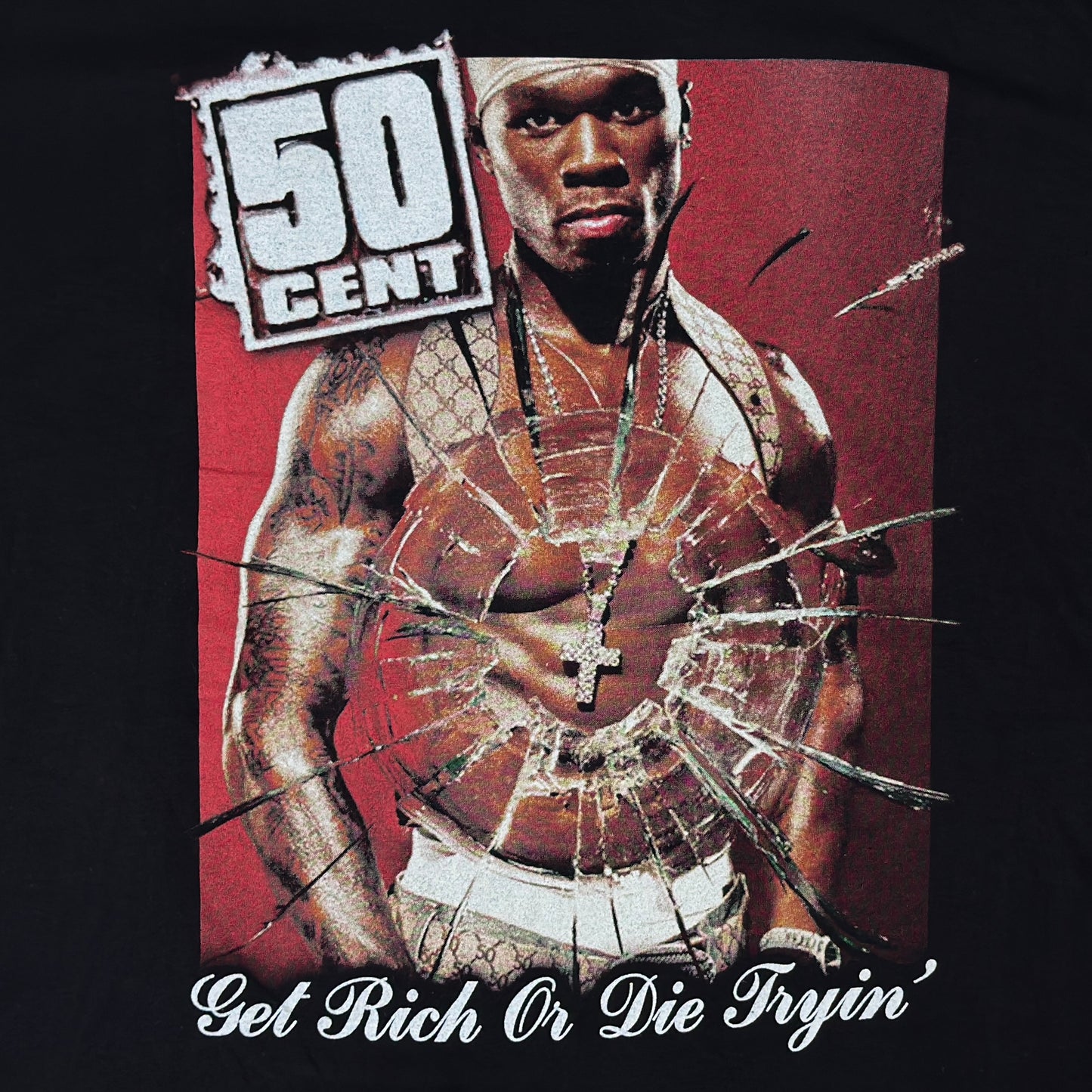 Tricou Euro Bootleg 50 Cent Vintage Din Anul 2005 - L/XL