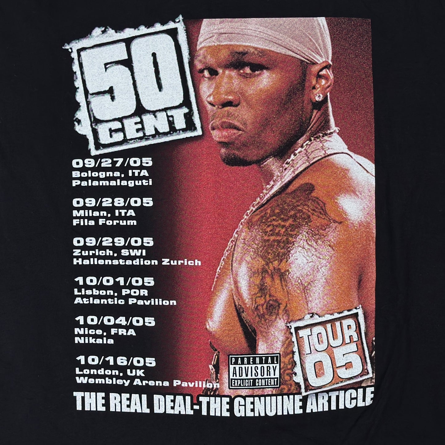 Tricou Euro Bootleg 50 Cent Vintage Din Anul 2005 - L/XL
