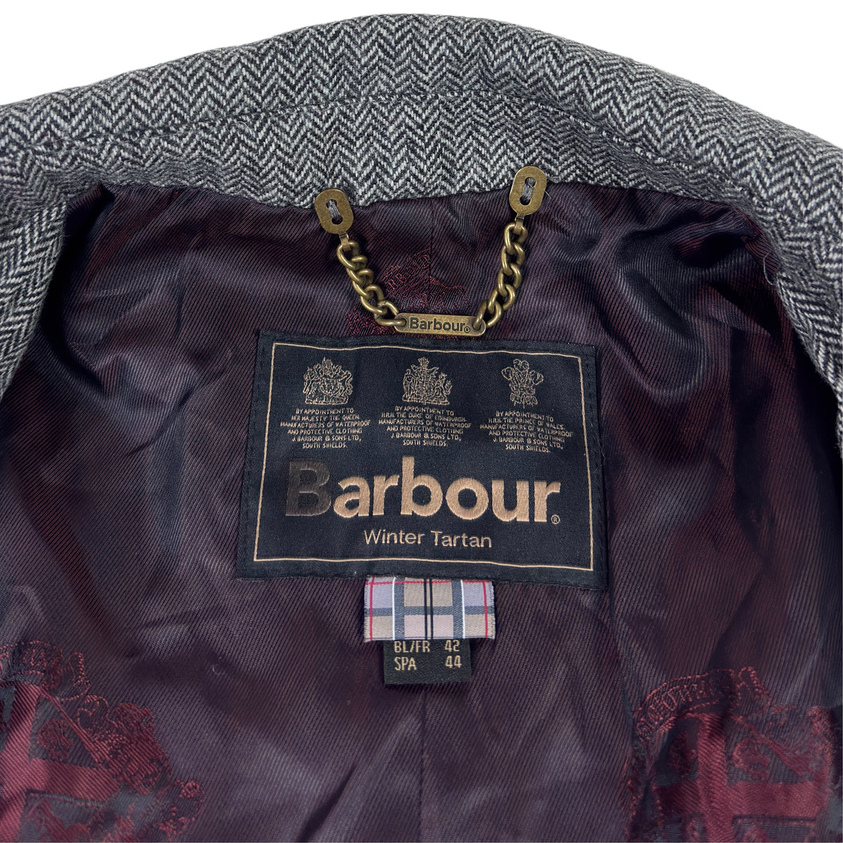 Palton Barbour Femei 95% Lână 5% Caşmir - L