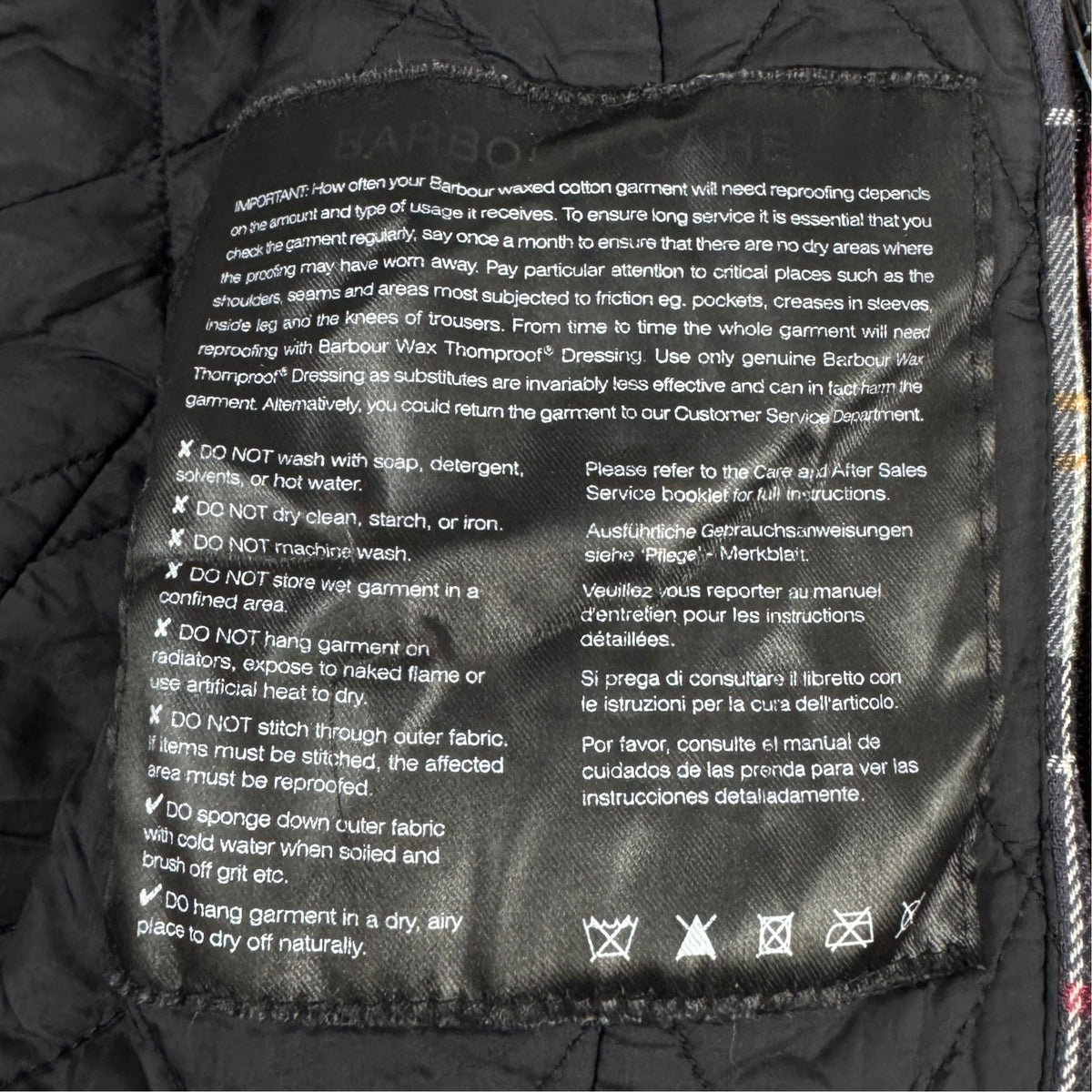 Jachetă Barbour Femei 100% Bumbac Cerat - XL
