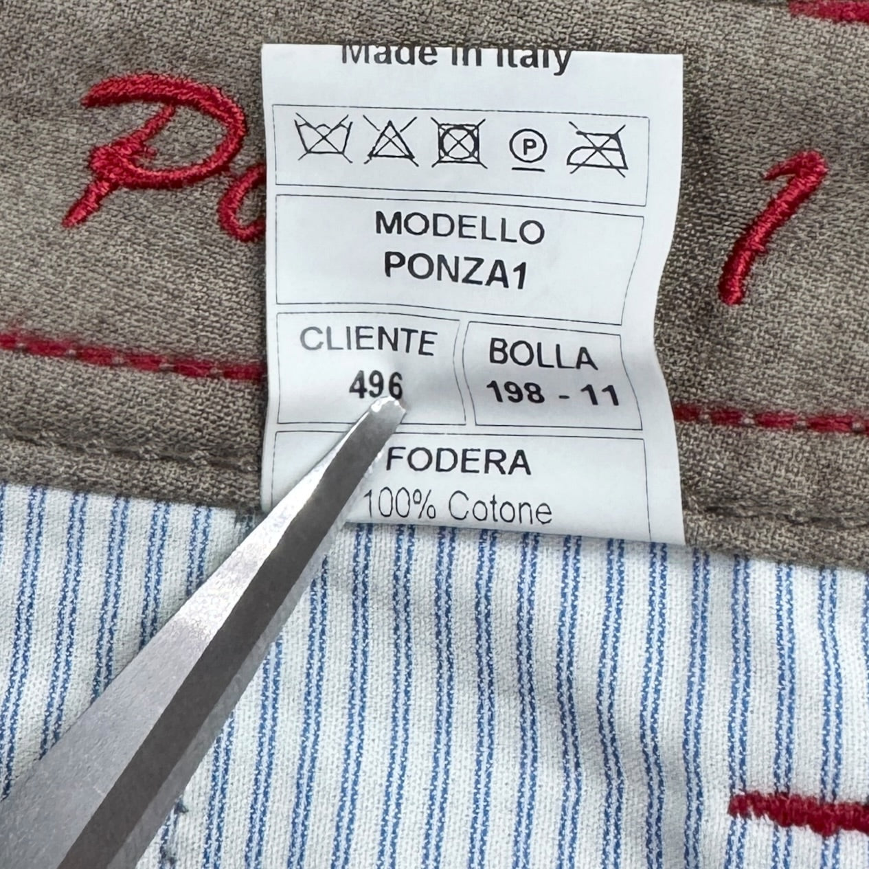 Pantaloni Marco Pescarolo 96% Caşmir - W32/L30