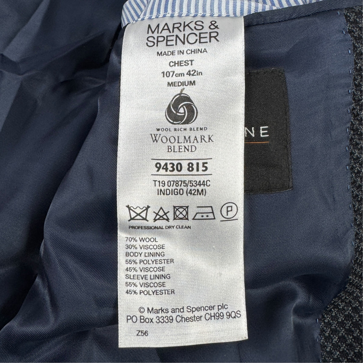 Sacou Marks&Spencer 70% Lână - M/L