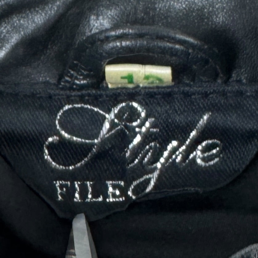Jachetă Style File Vintage Femei 100% Piele - M