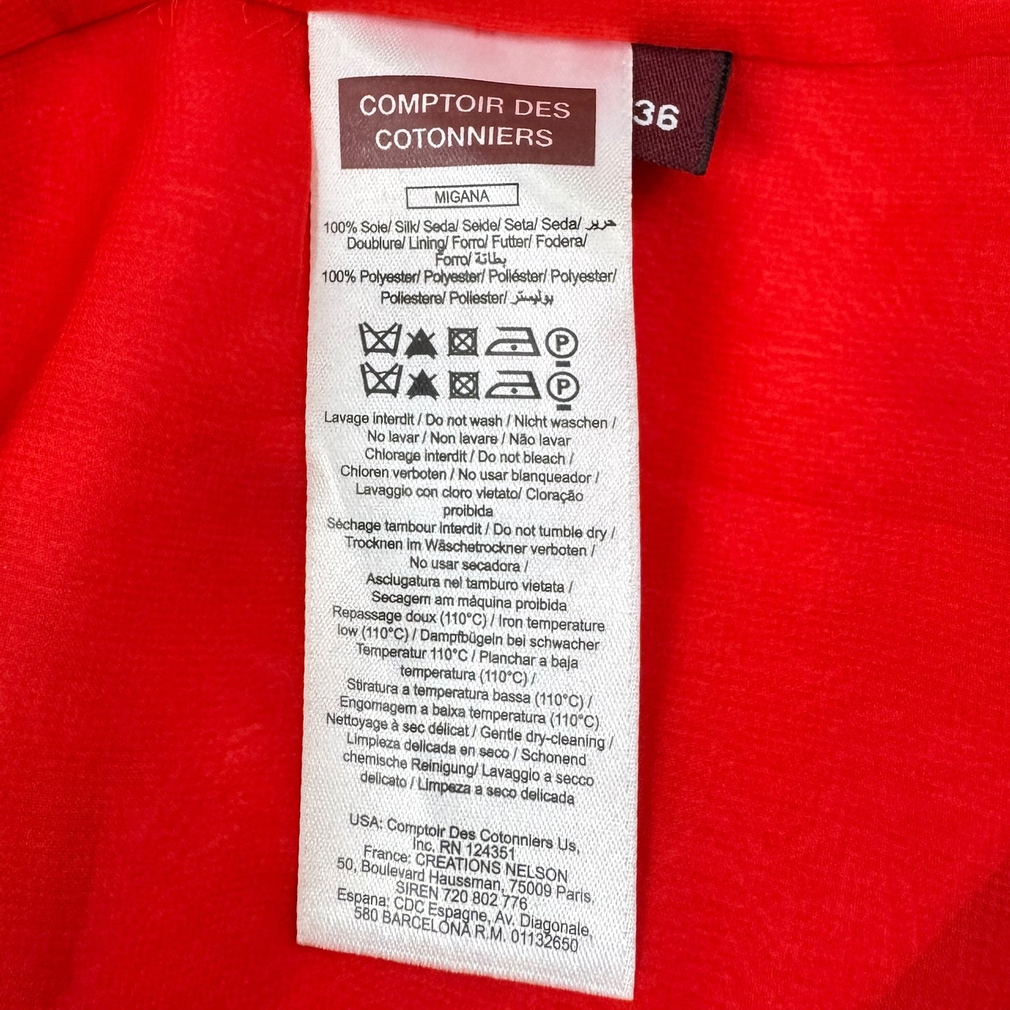 Rochie Comptoir Des Cotonniers Femei 100% Mătase - M