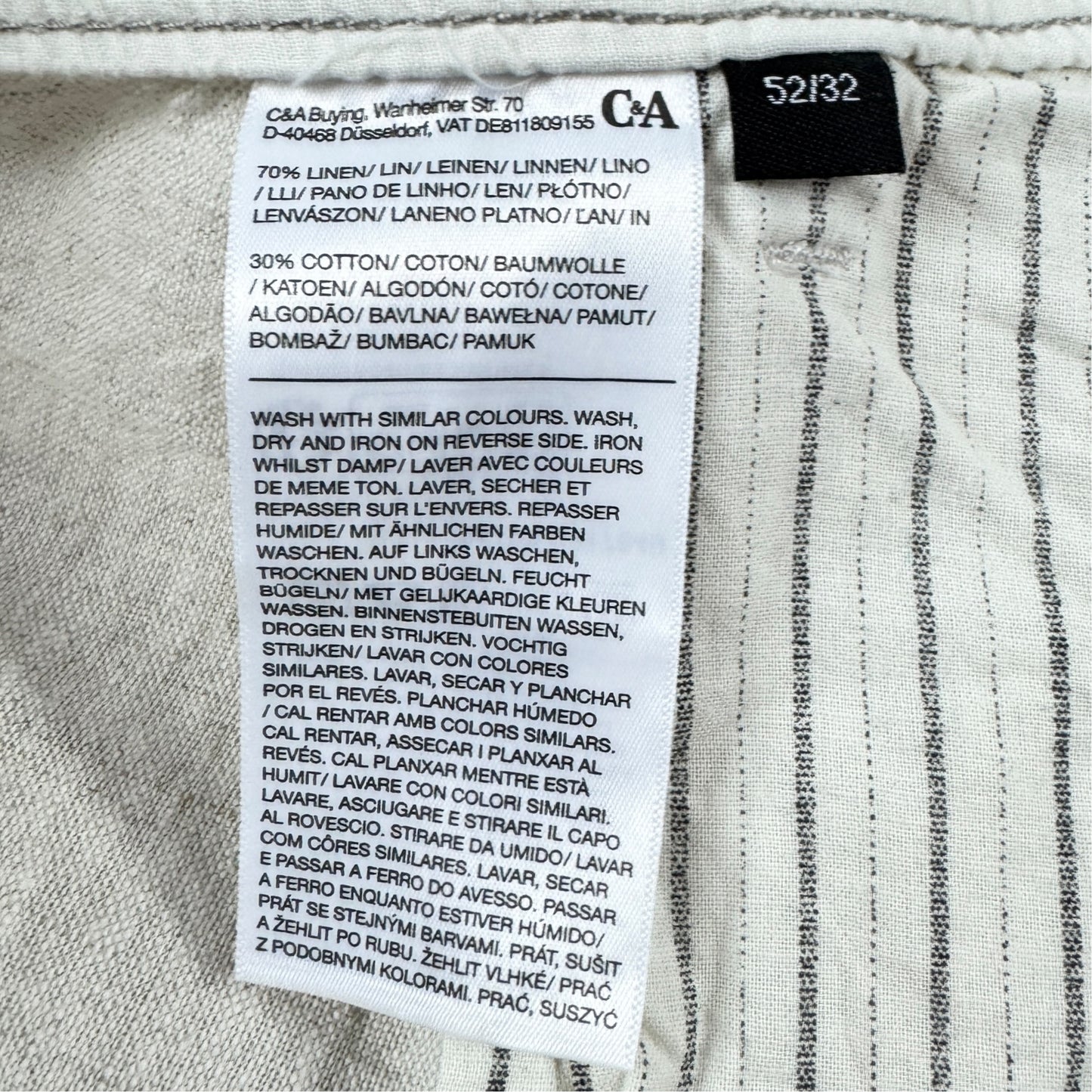 Pantaloni C&A 70% In - W54/L36
