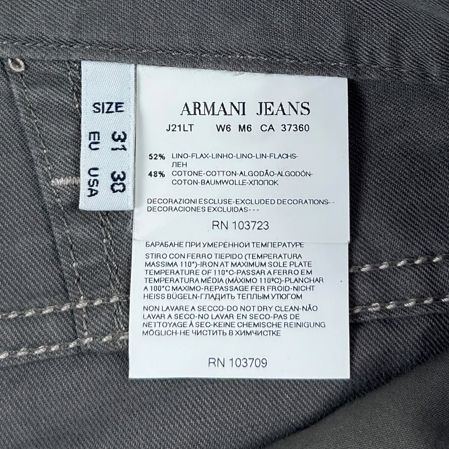 Pantaloni Scurți Armani Vintage 52% In - W30