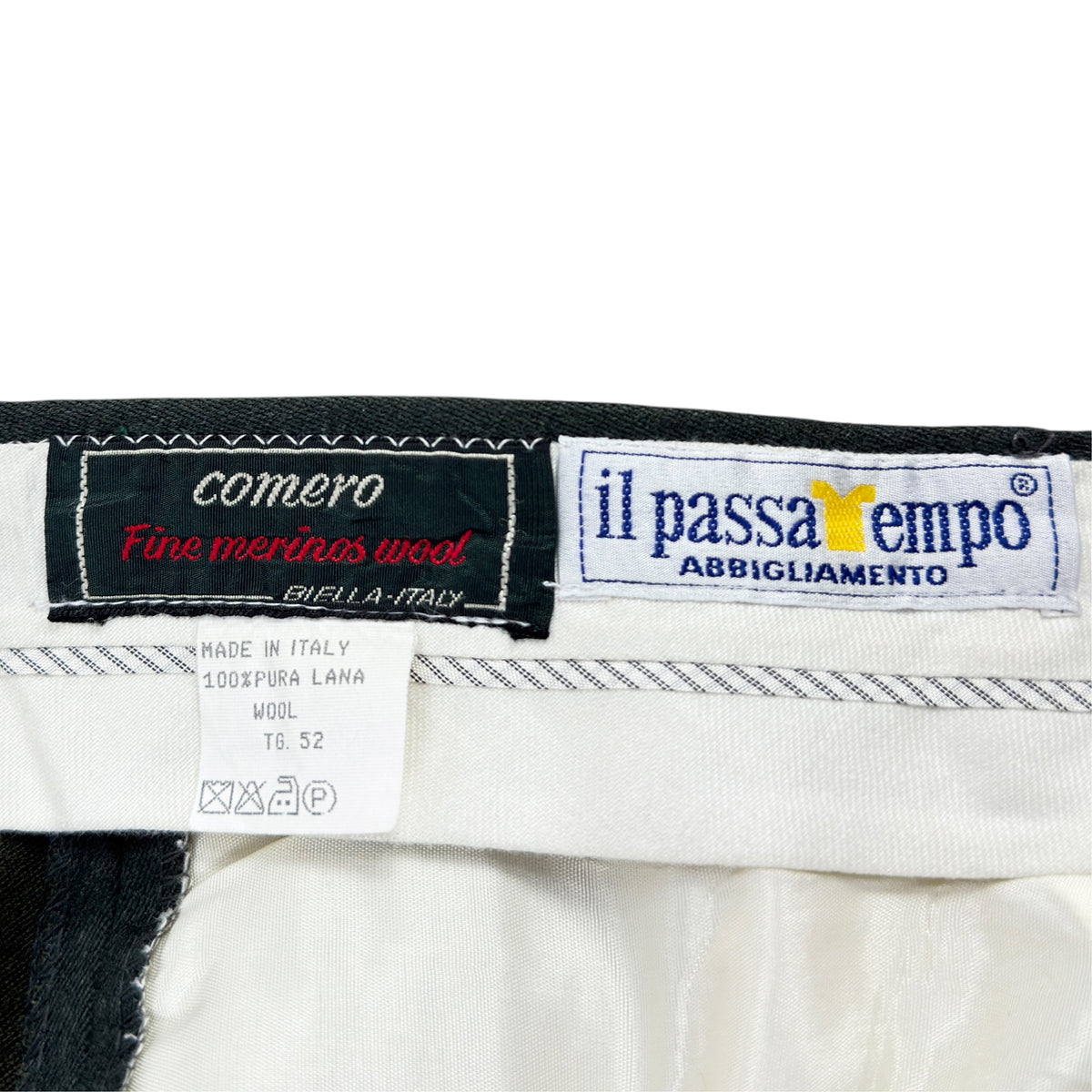 Pantaloni Camero Vintage 90s 100% Lână - W34/L32