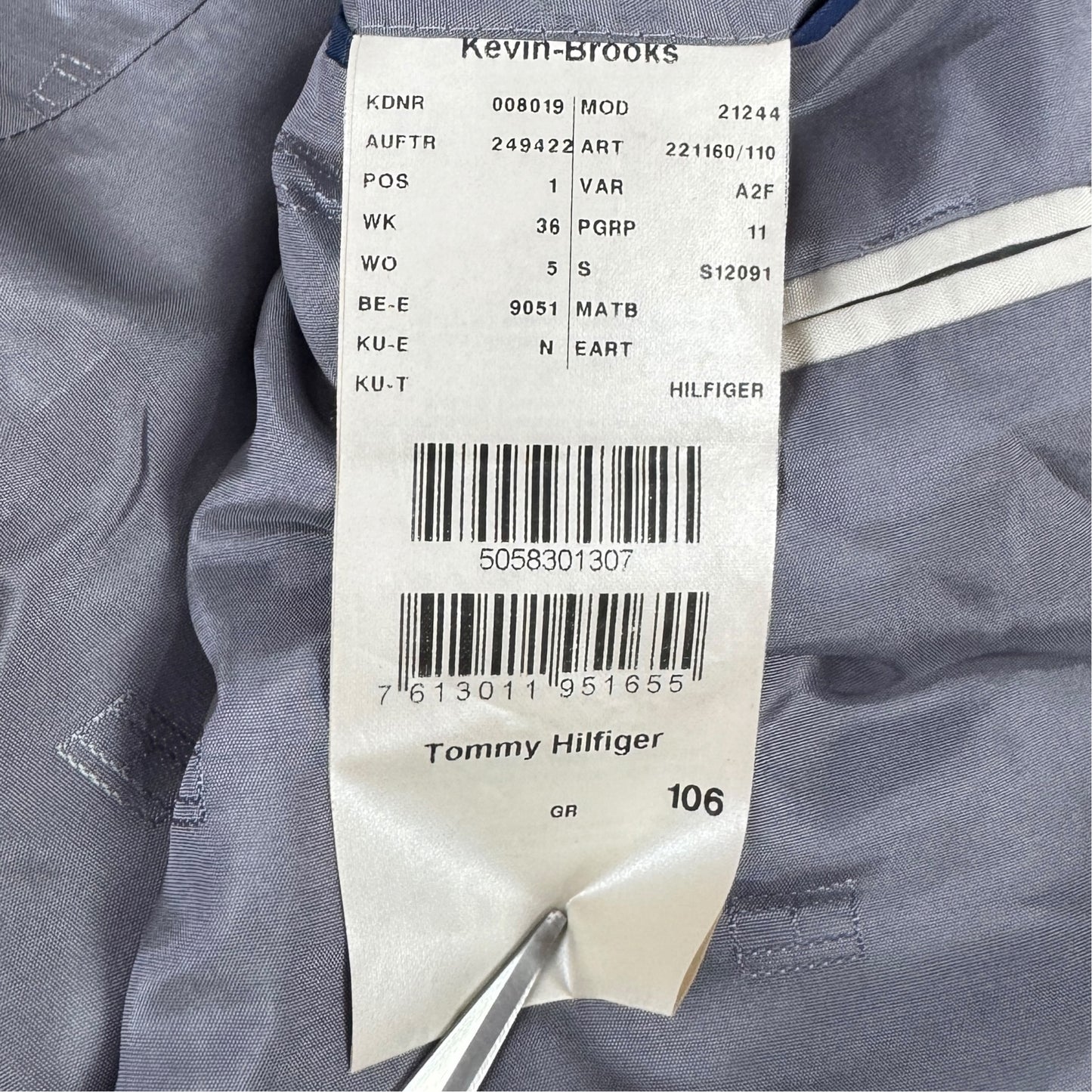 Costum Tommy Hilfiger Vintage 100% Lână - L/XL