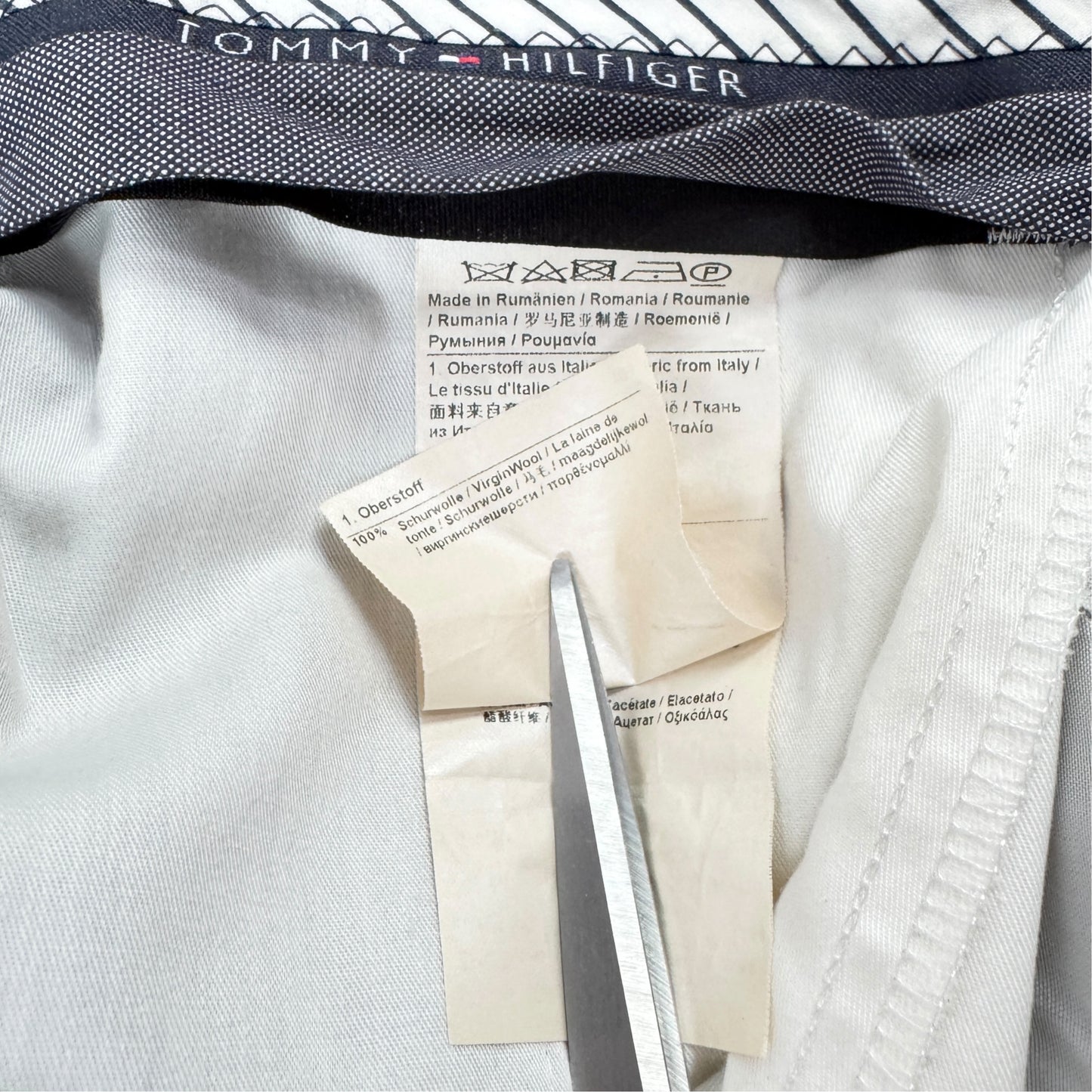Costum Tommy Hilfiger Vintage 100% Lână - L/XL