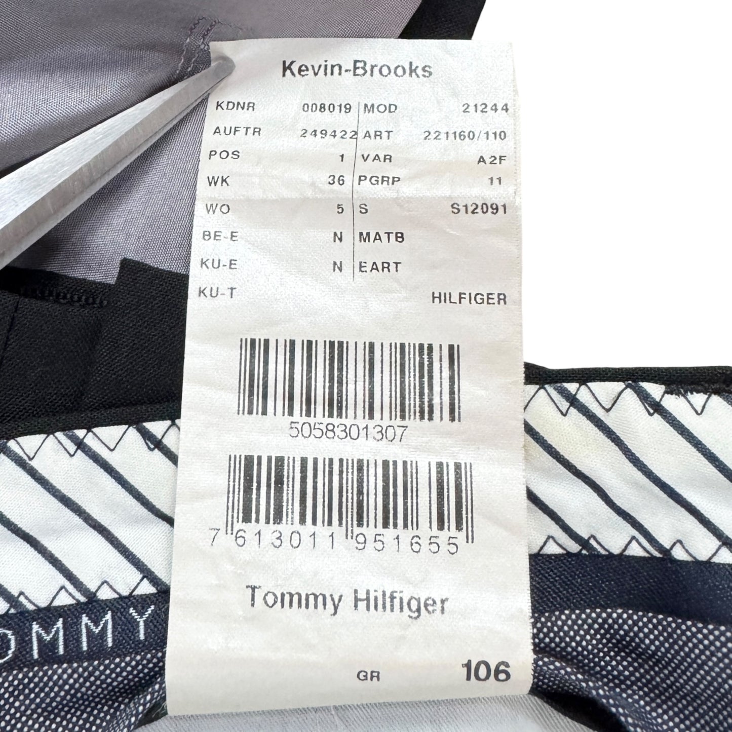 Costum Tommy Hilfiger Vintage 100% Lână - L/XL