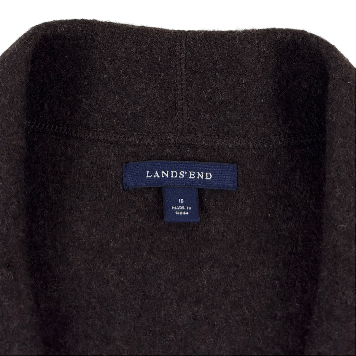 Jachetă Lands'End Femei 100% Lână - XL/XXL