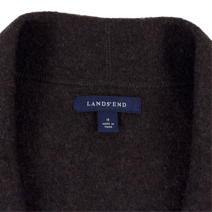 Jachetă Lands'End Femei 100% Lână - XL/XXL
