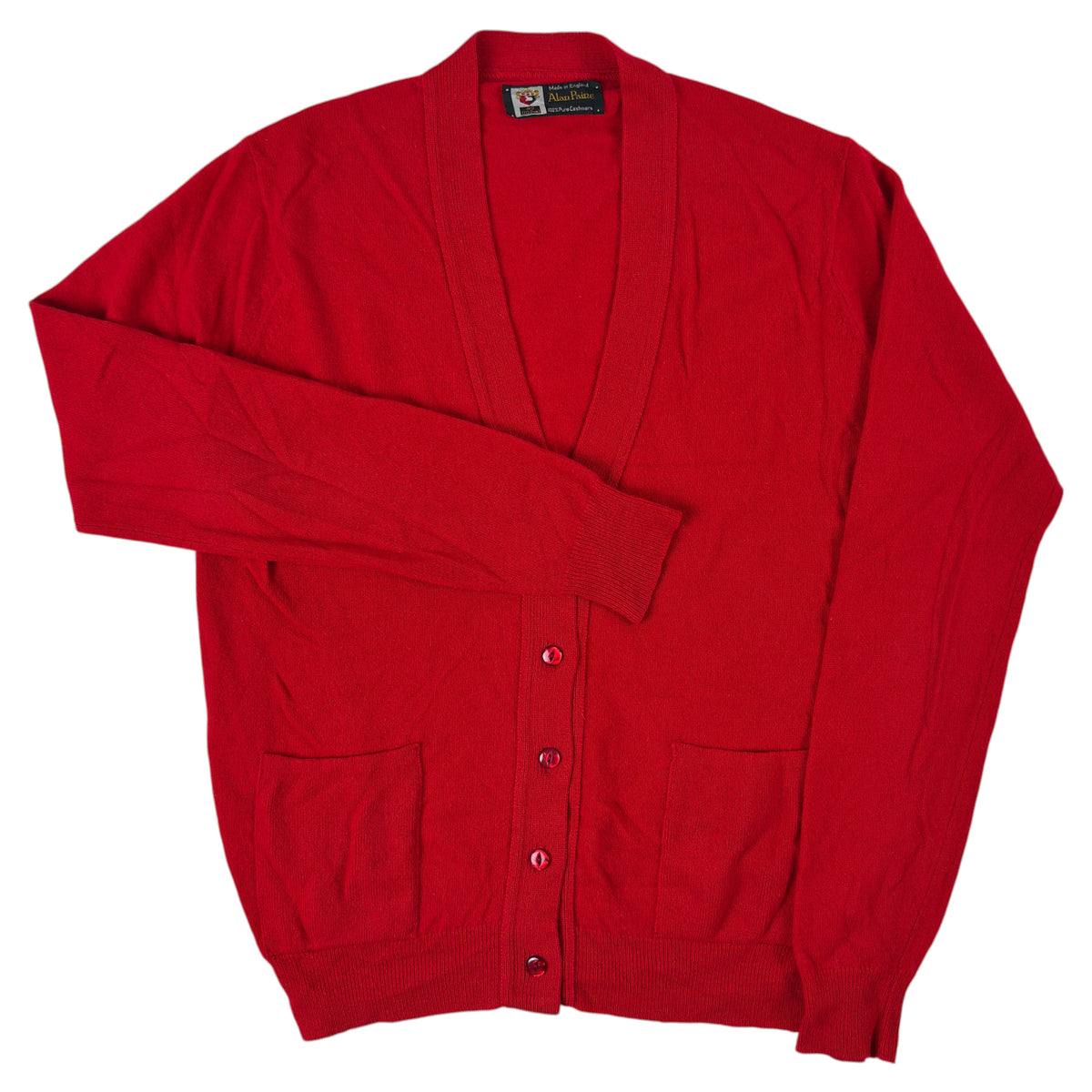 Cardigan Alan Paine Vintage Femei 100% Caşmir - M/L
