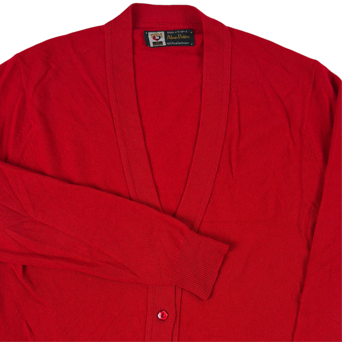 Cardigan Alan Paine Vintage Femei 100% Caşmir - M/L