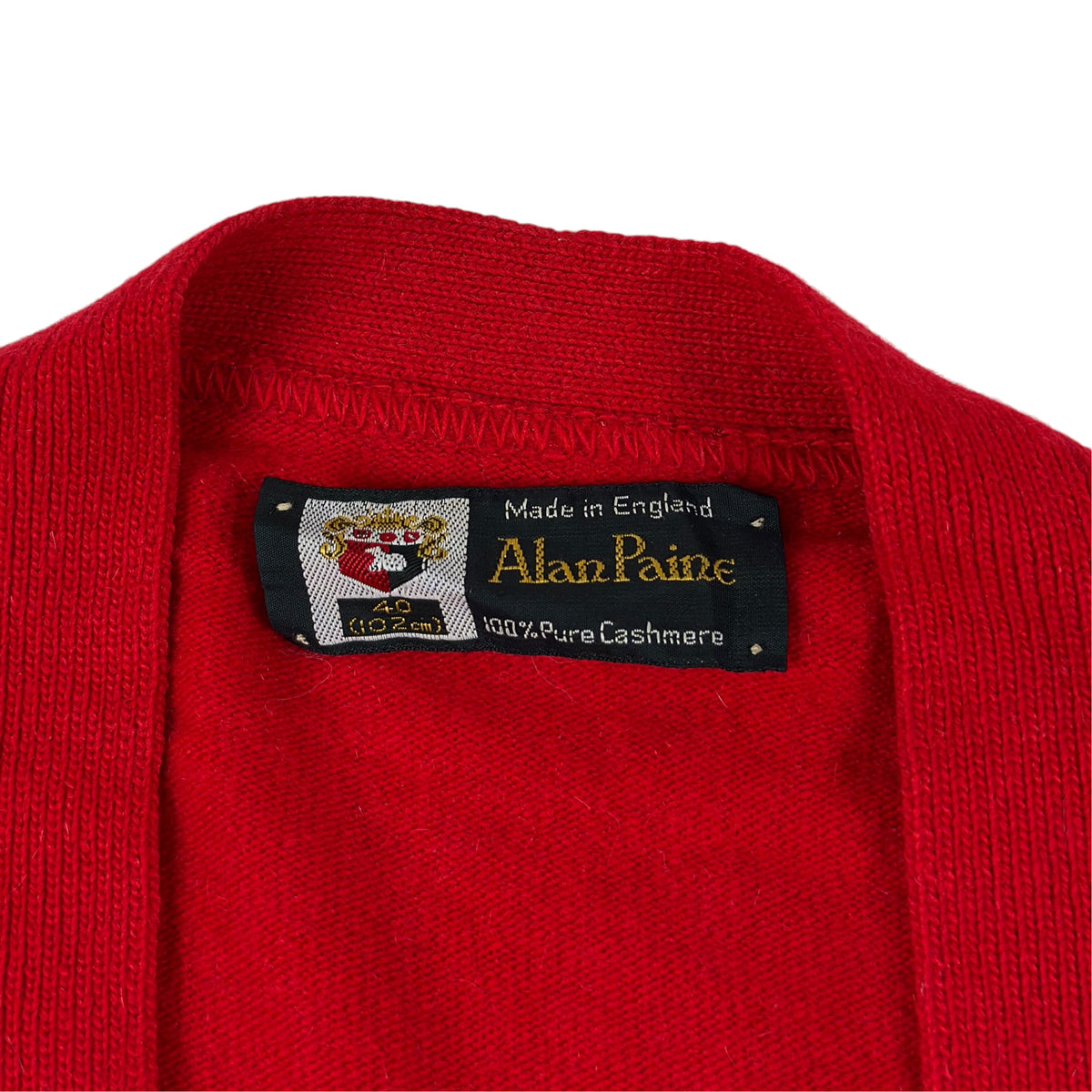 Cardigan Alan Paine Vintage Femei 100% Caşmir - M/L