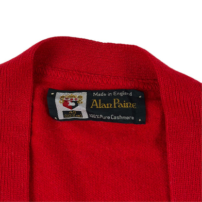 Cardigan Alan Paine Vintage Femei 100% Caşmir - M/L
