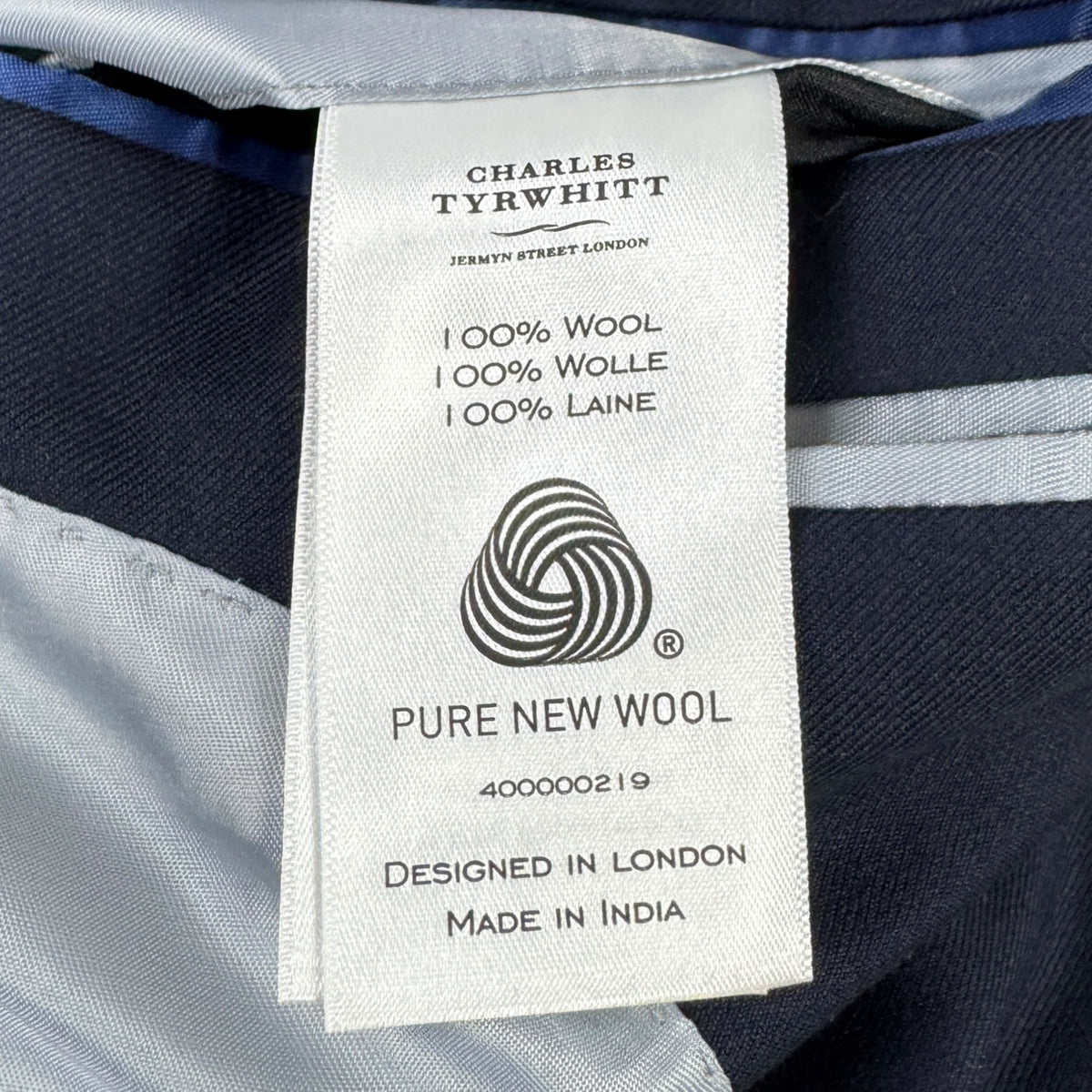 Sacou Charles Tyrwhitt 100% Lână Super 110's - S/M