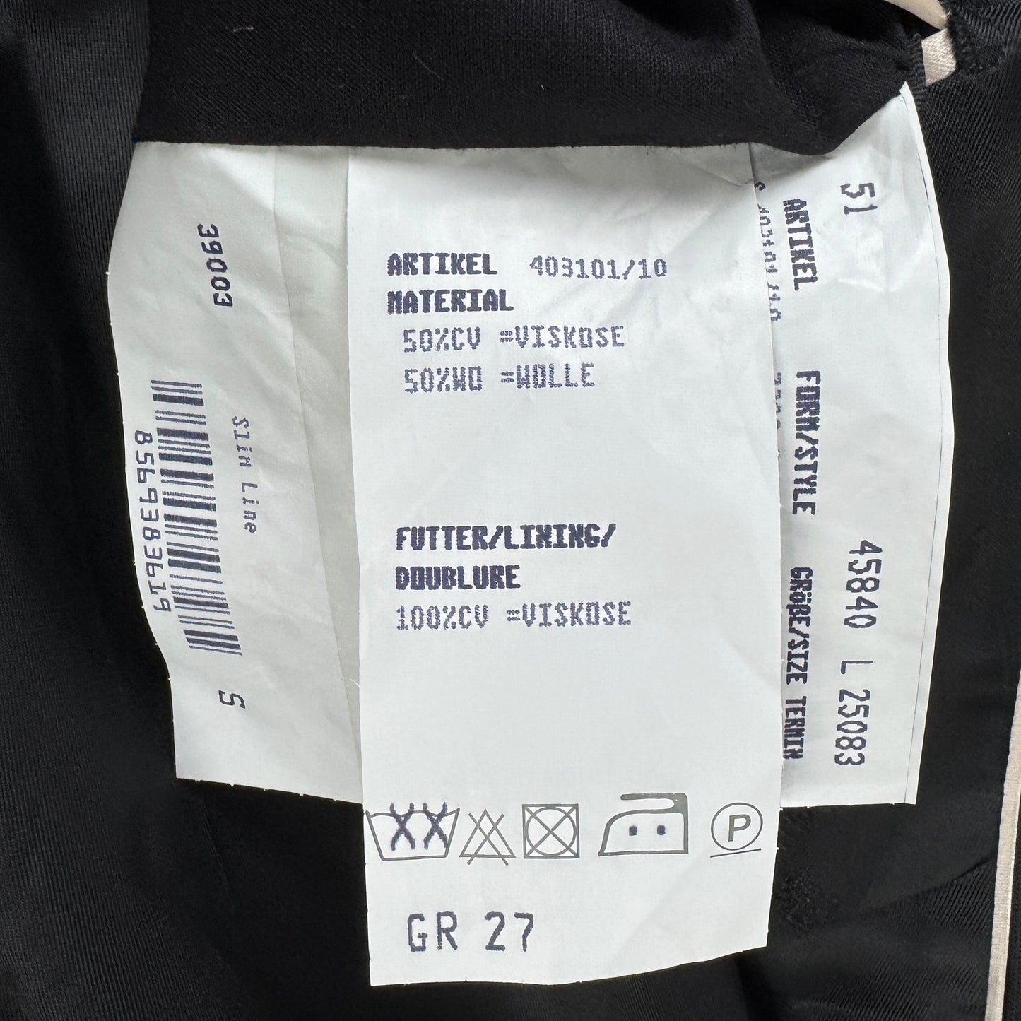 Costum Wilvorst 50% Lână - L/XL