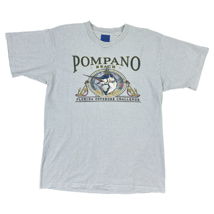 Tricou Pompano Beach Single Stitch Vintage Din Anul 1994 - L/XL