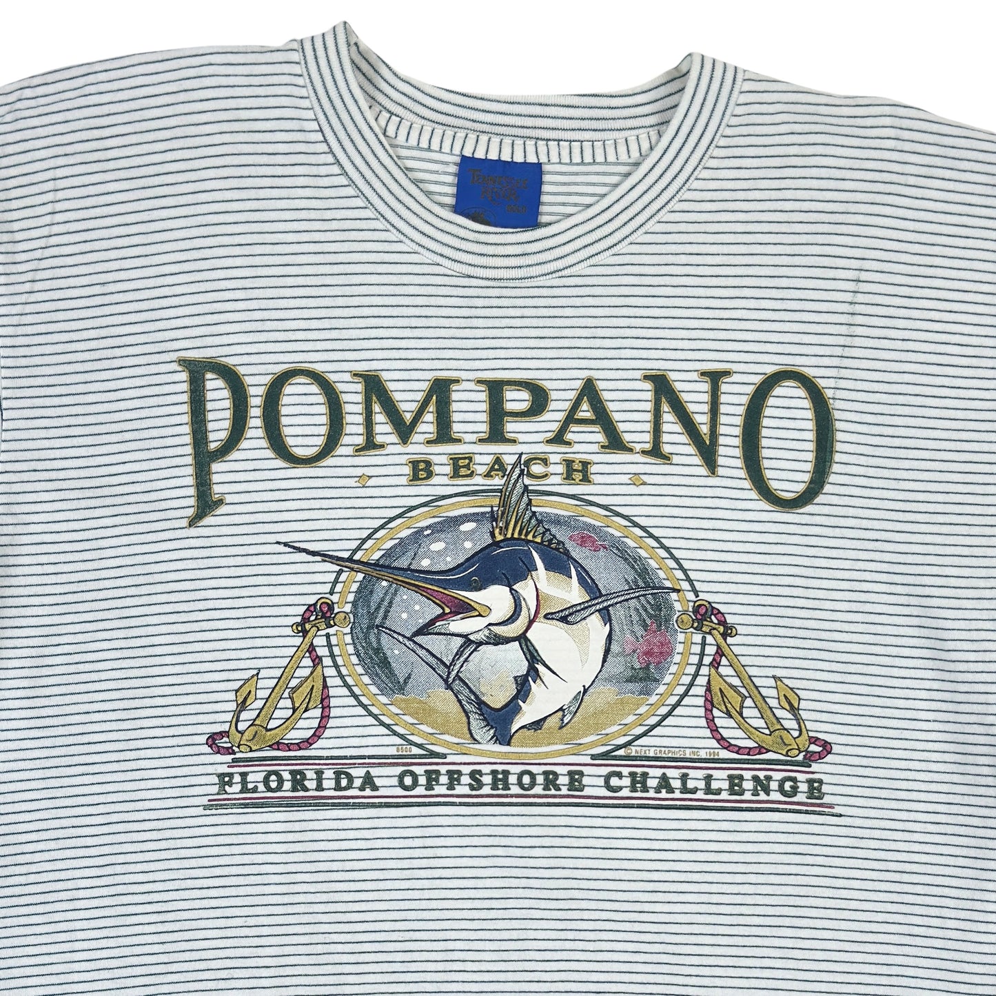 Tricou Pompano Beach Single Stitch Vintage Din Anul 1994 - L/XL