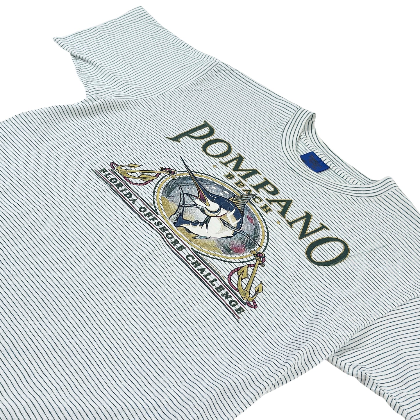 Tricou Pompano Beach Single Stitch Vintage Din Anul 1994 - L/XL