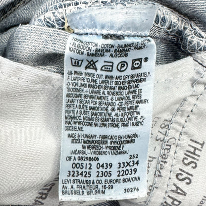Blugi Levi's 512 Vintage Din Anul 2005 - W33/L34