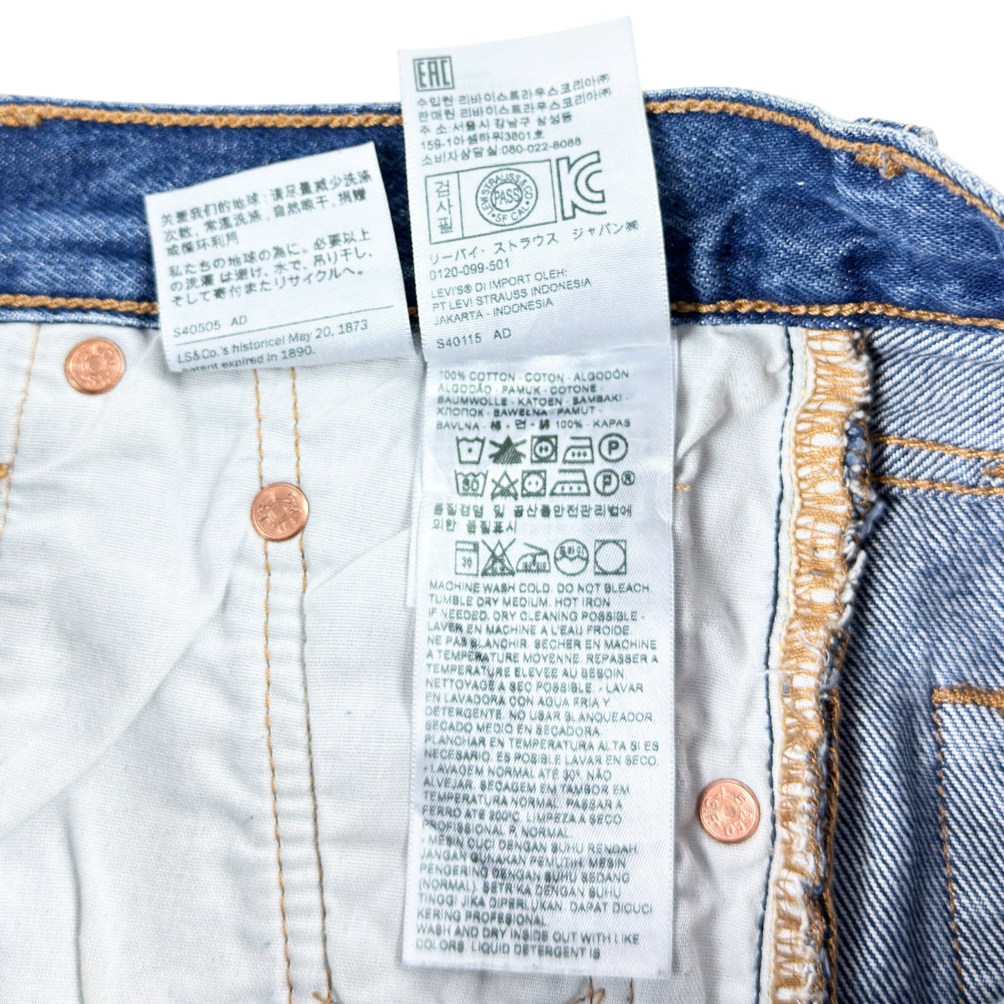 Blugi Scurți Levi's 501 Femei - W25