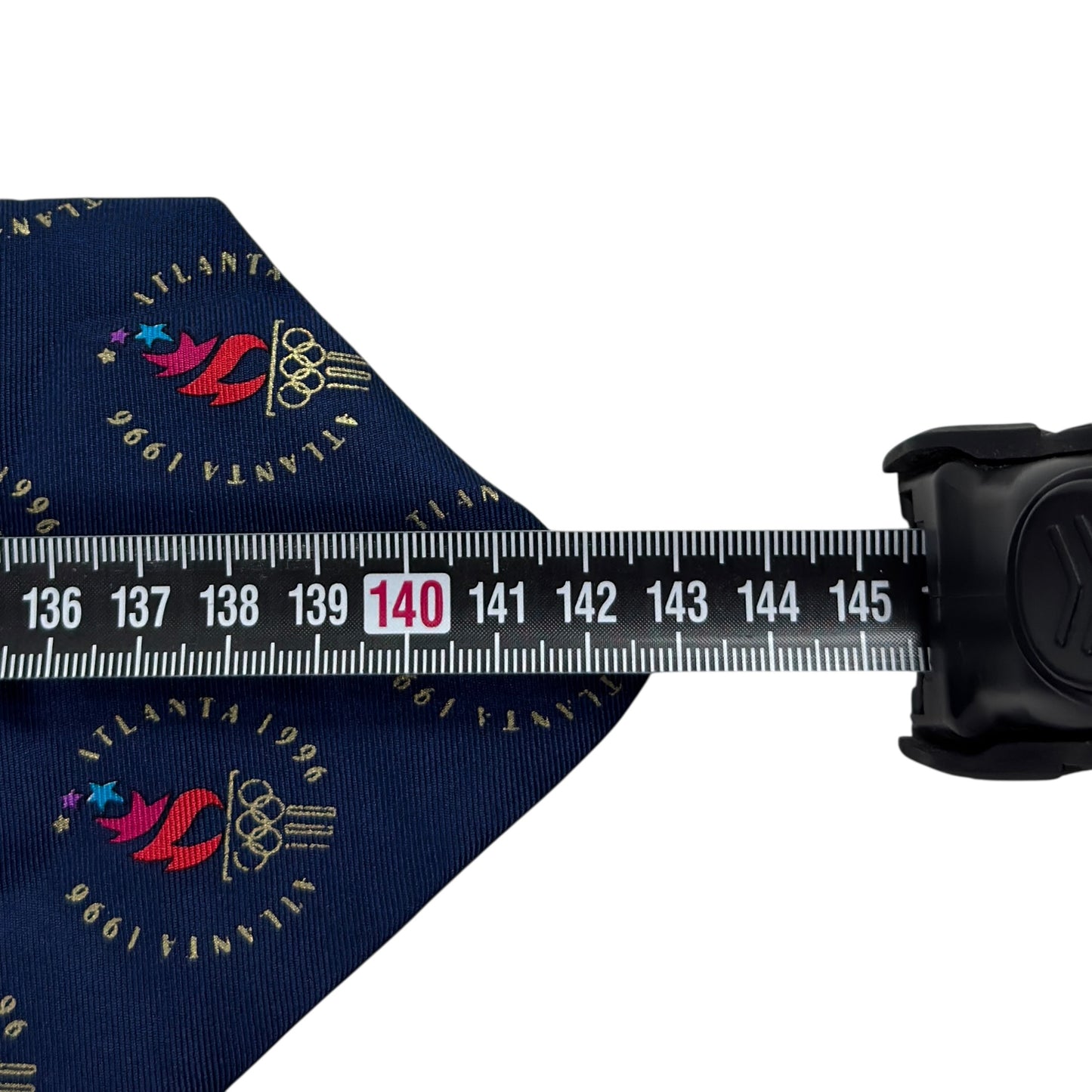 Cravată Atlanta Olympic Games Vintage Din Anul 1996 100% Mătase