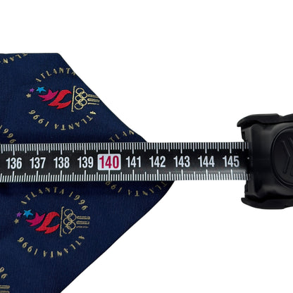 Cravată Atlanta Olympic Games Vintage Din Anul 1996 100% Mătase