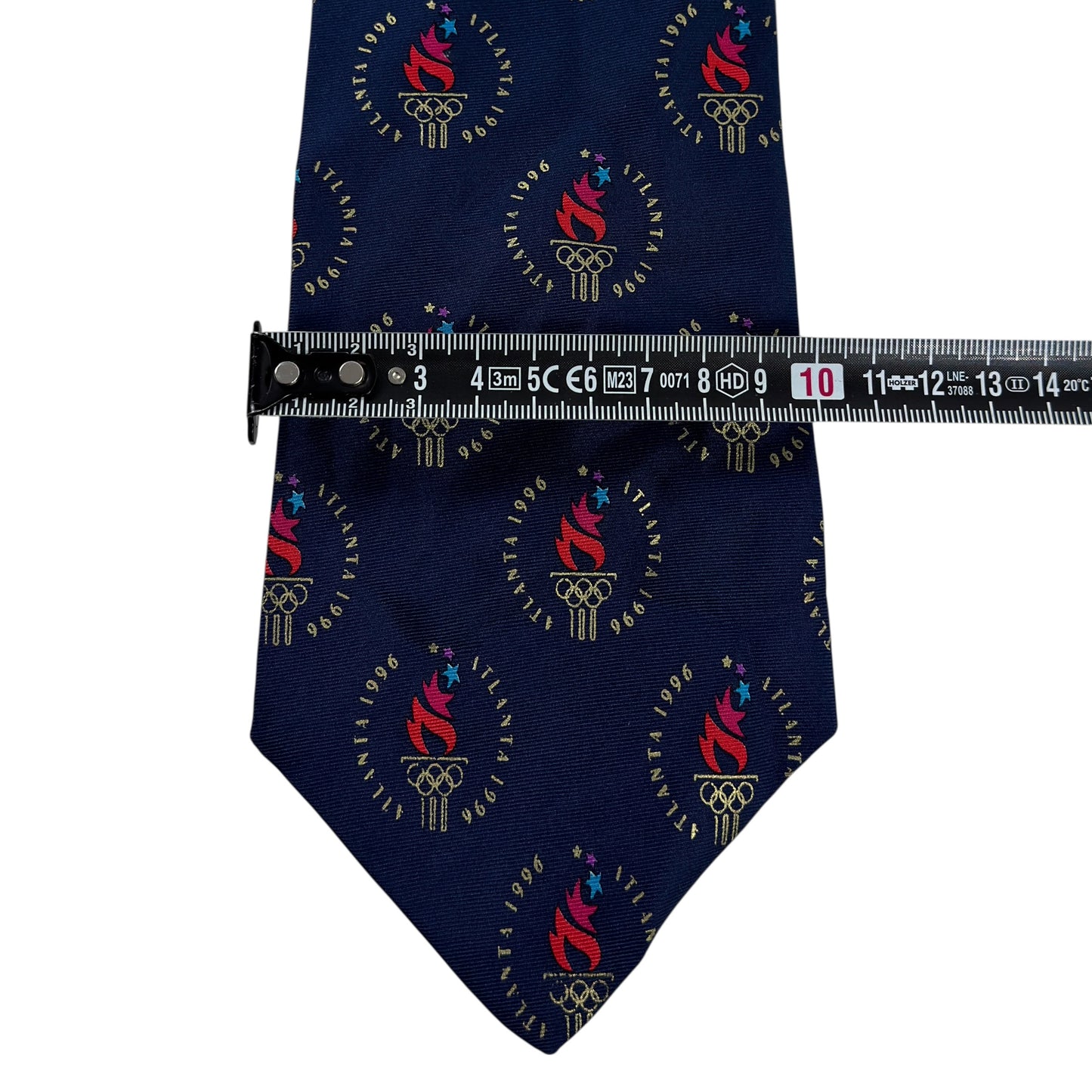 Cravată Atlanta Olympic Games Vintage Din Anul 1996 100% Mătase