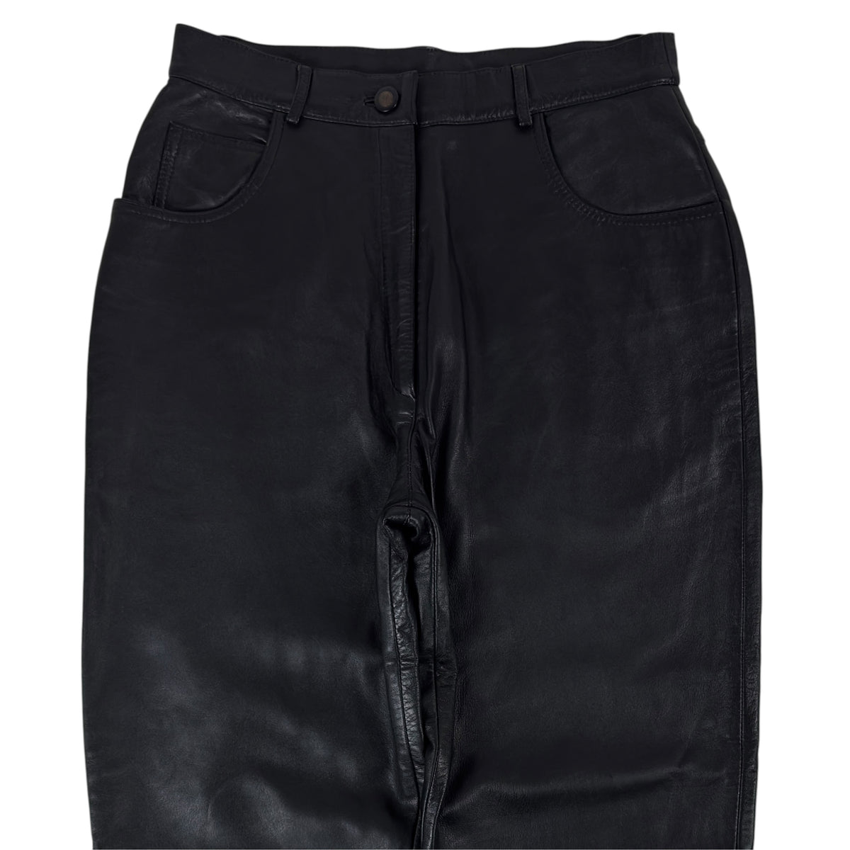 Pantaloni Vintage Femei 100% Piele - M/L