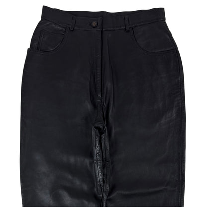 Pantaloni Vintage Femei 100% Piele - M/L