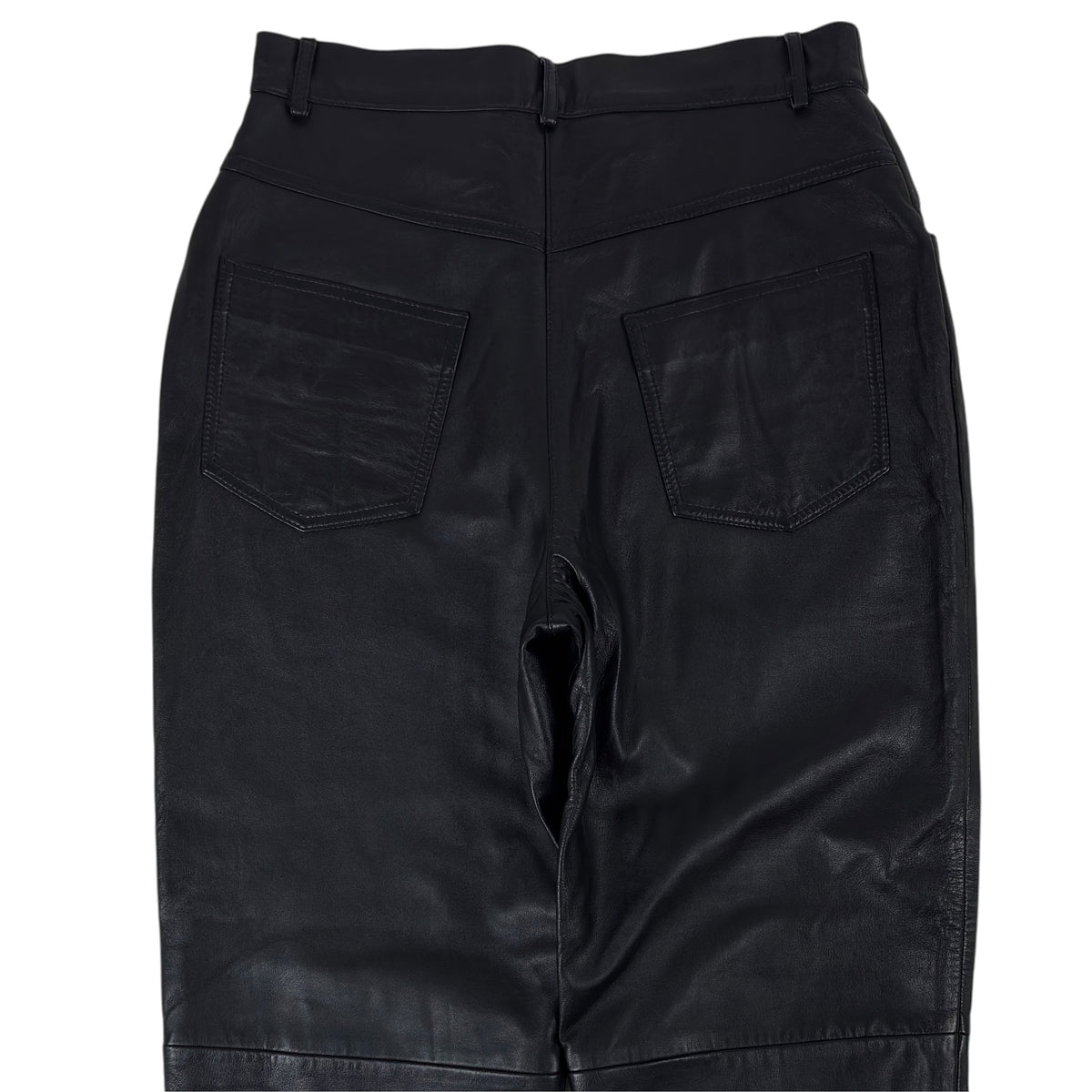 Pantaloni Vintage Femei 100% Piele - M/L