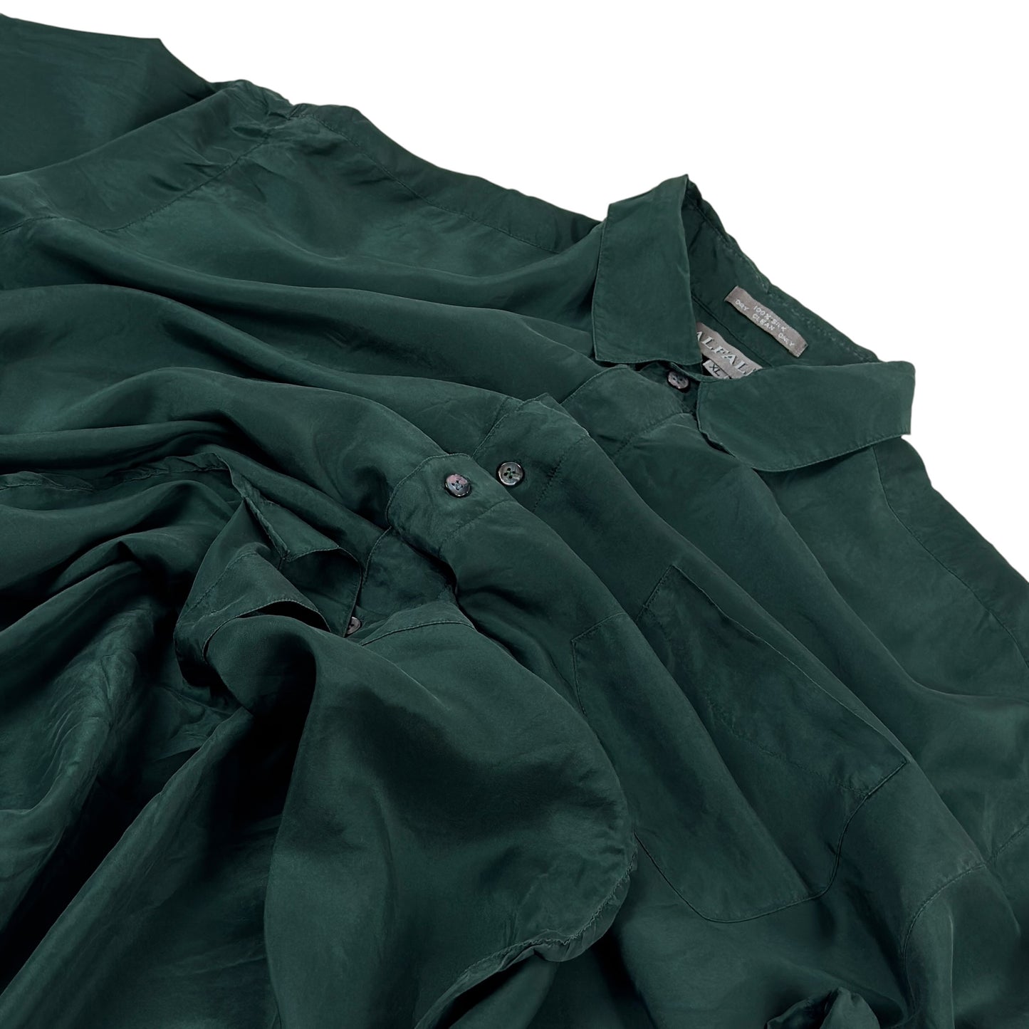 Cămașă ALFALFA Vintage 100% Mătase - XXL/XXXL
