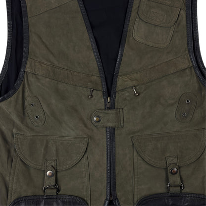 Vestă Vintage 100% Piele - M/L