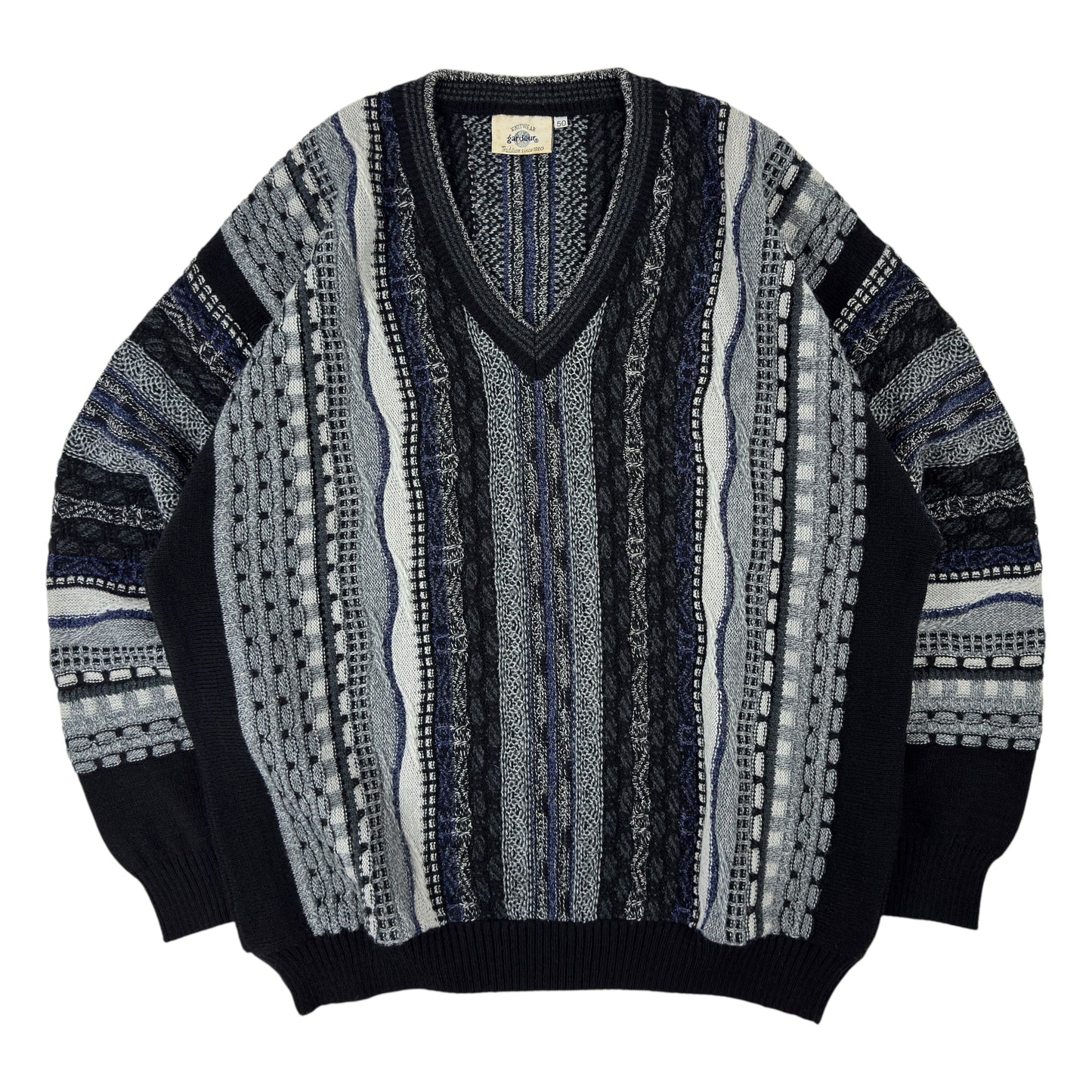 Pulover Gardeur Coogi Style Vintage 50% Lână 90s - L